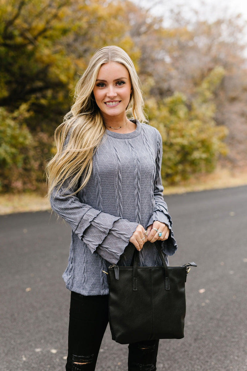 Caitlyn Cable Knit Top