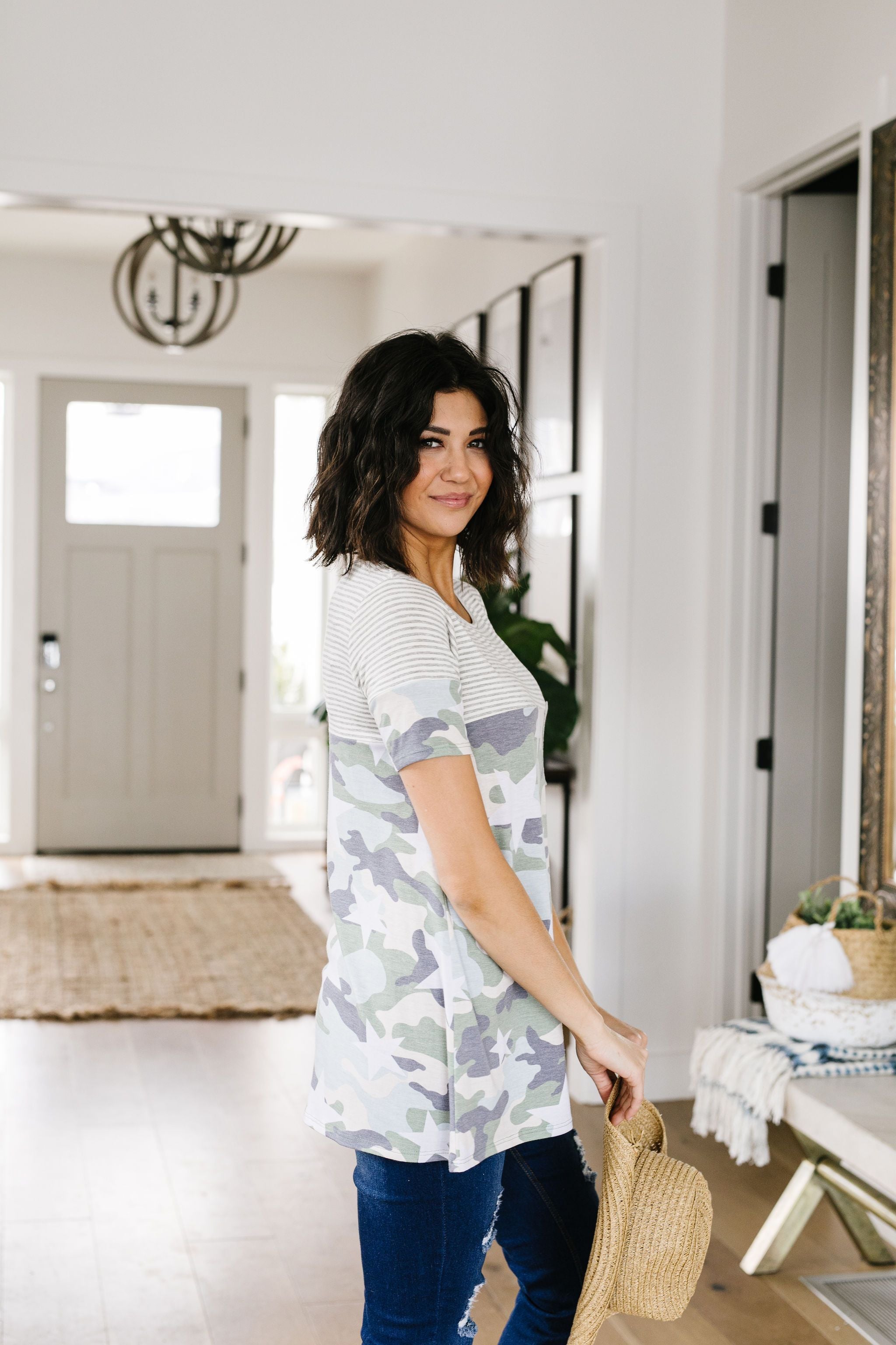 Camo Stars & Stripes Forever Top