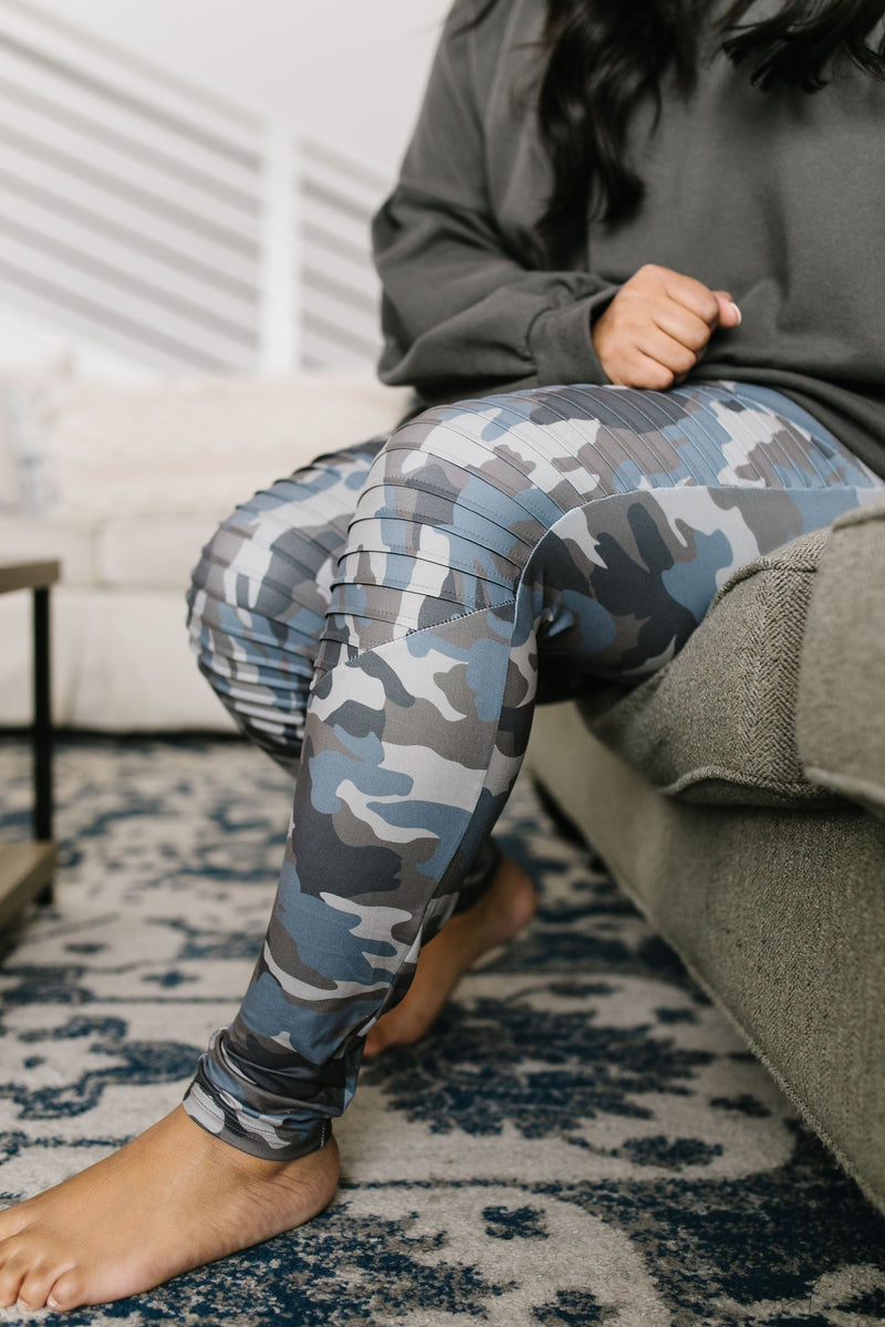 Camouflage Moto Leggings