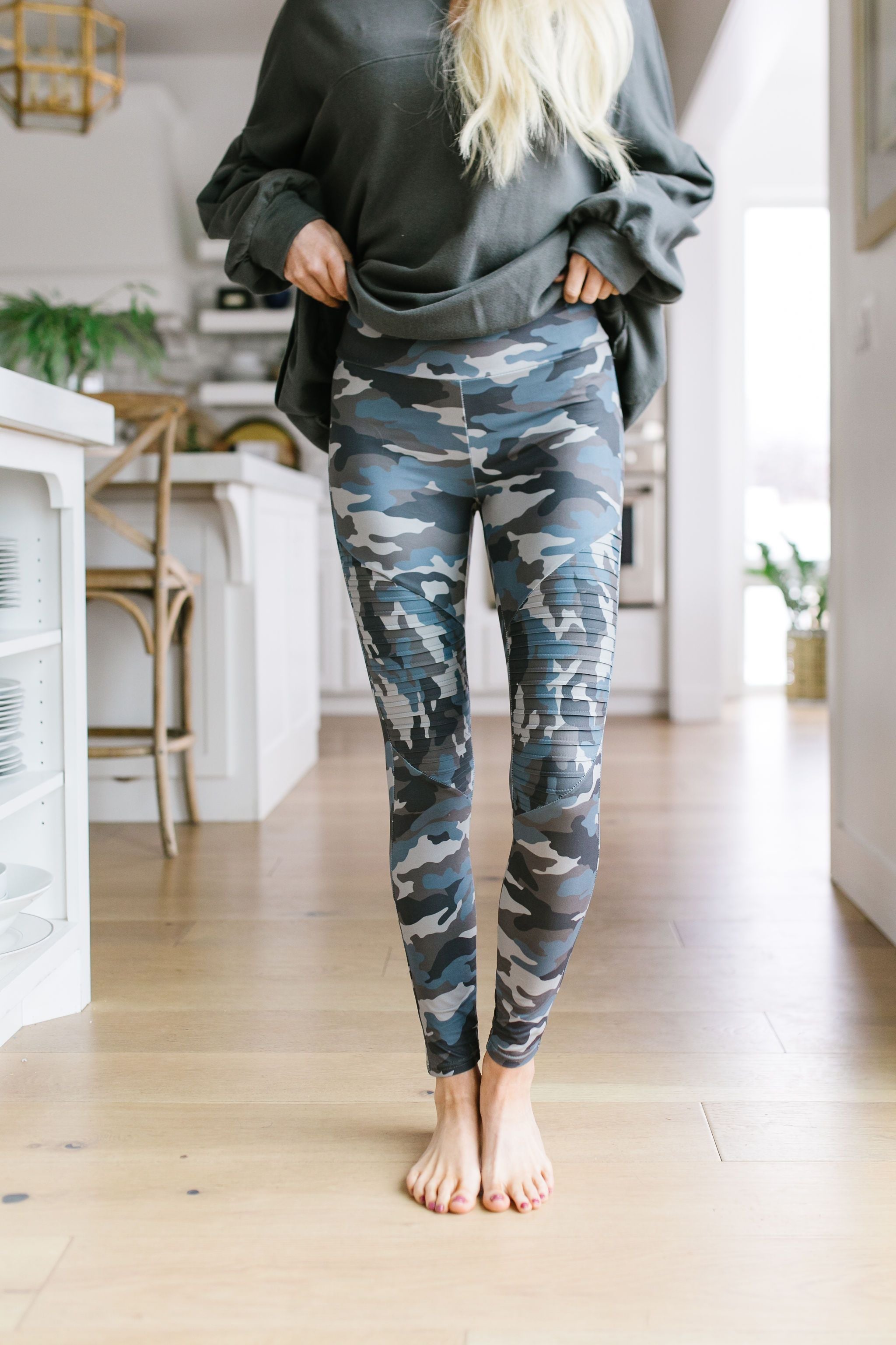 Camouflage Moto Leggings
