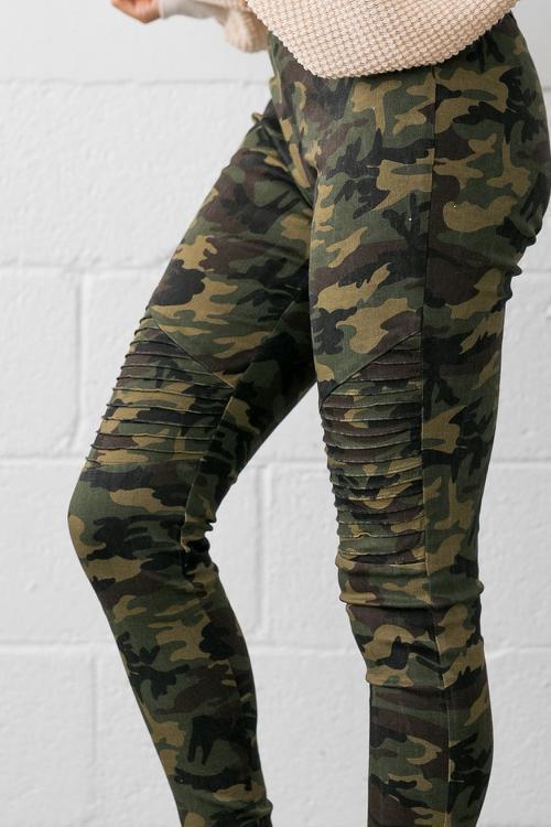Can't Beat Camo Moto Pants