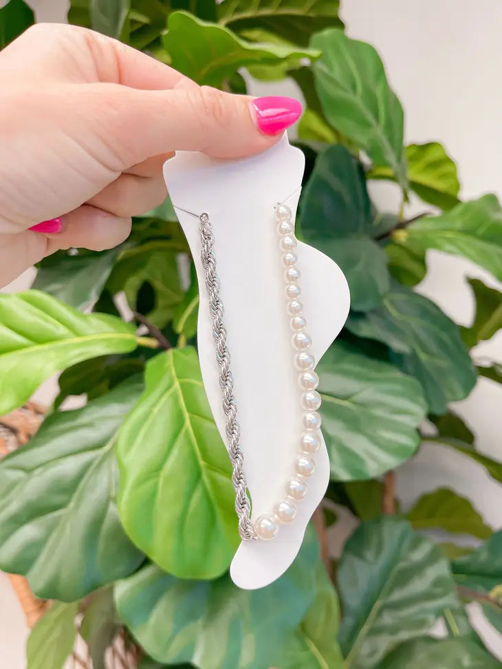 Pearl Rope Chain Ankle Bracelets in Two Colors