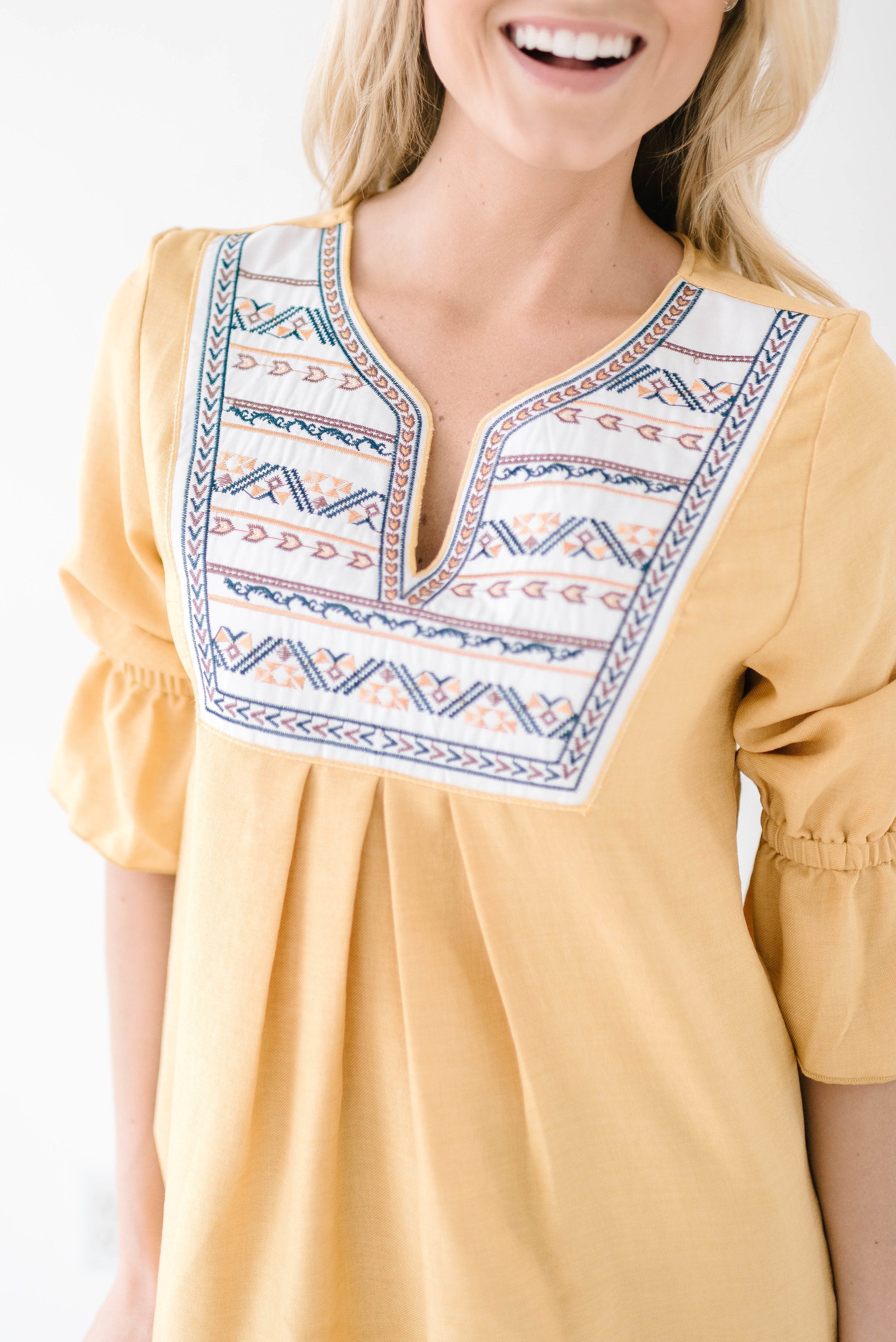 Chelan Top in Mustard