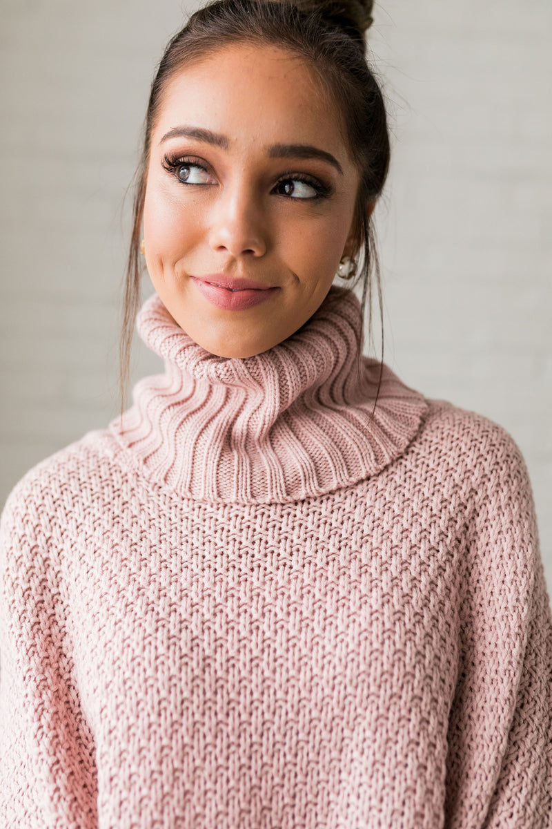 Chunky Cowl Neck Sweater - ALL SALES FINAL