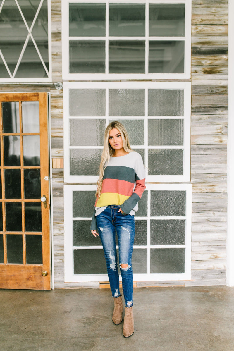 Color Block Party Striped Top