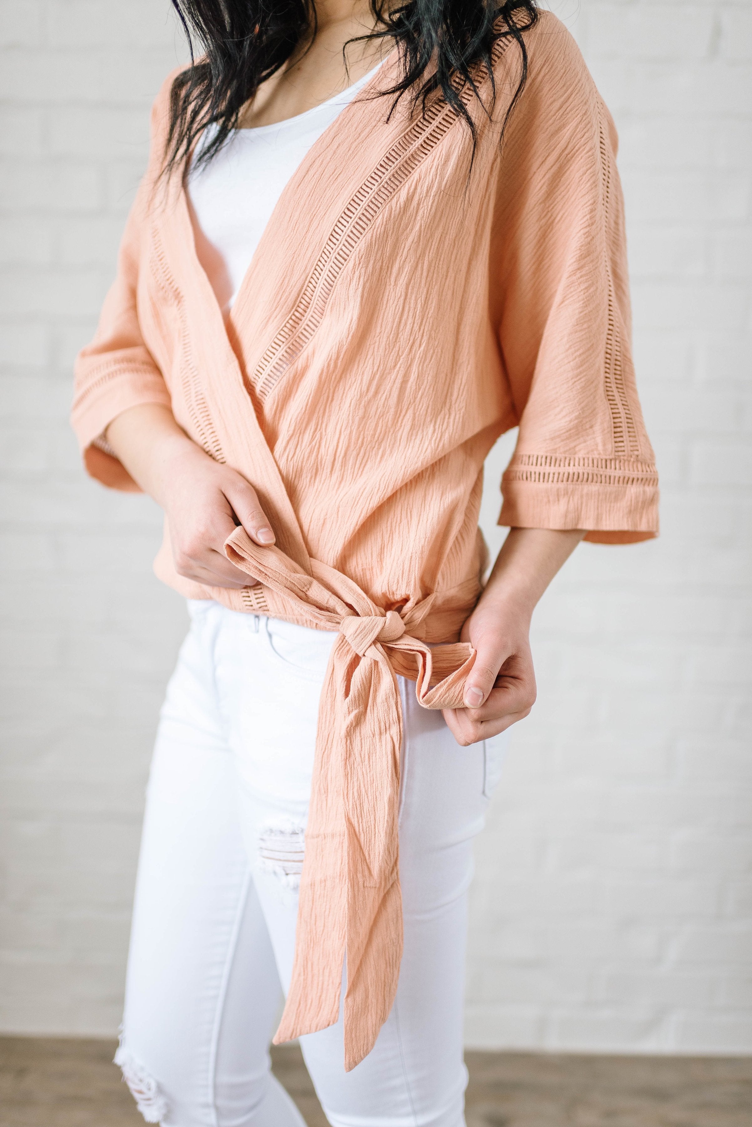 Corinne Wrap Top