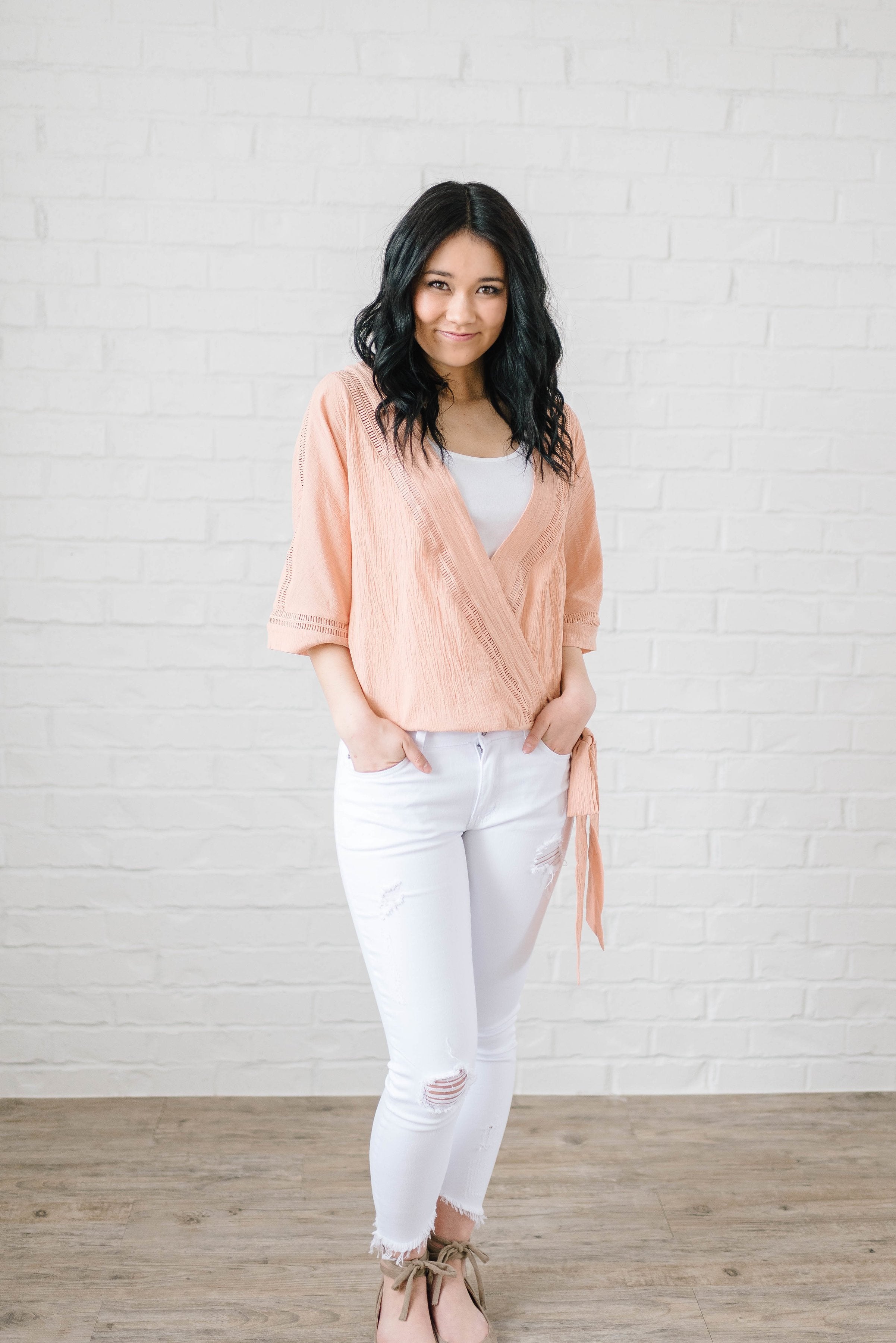 Corinne Wrap Top
