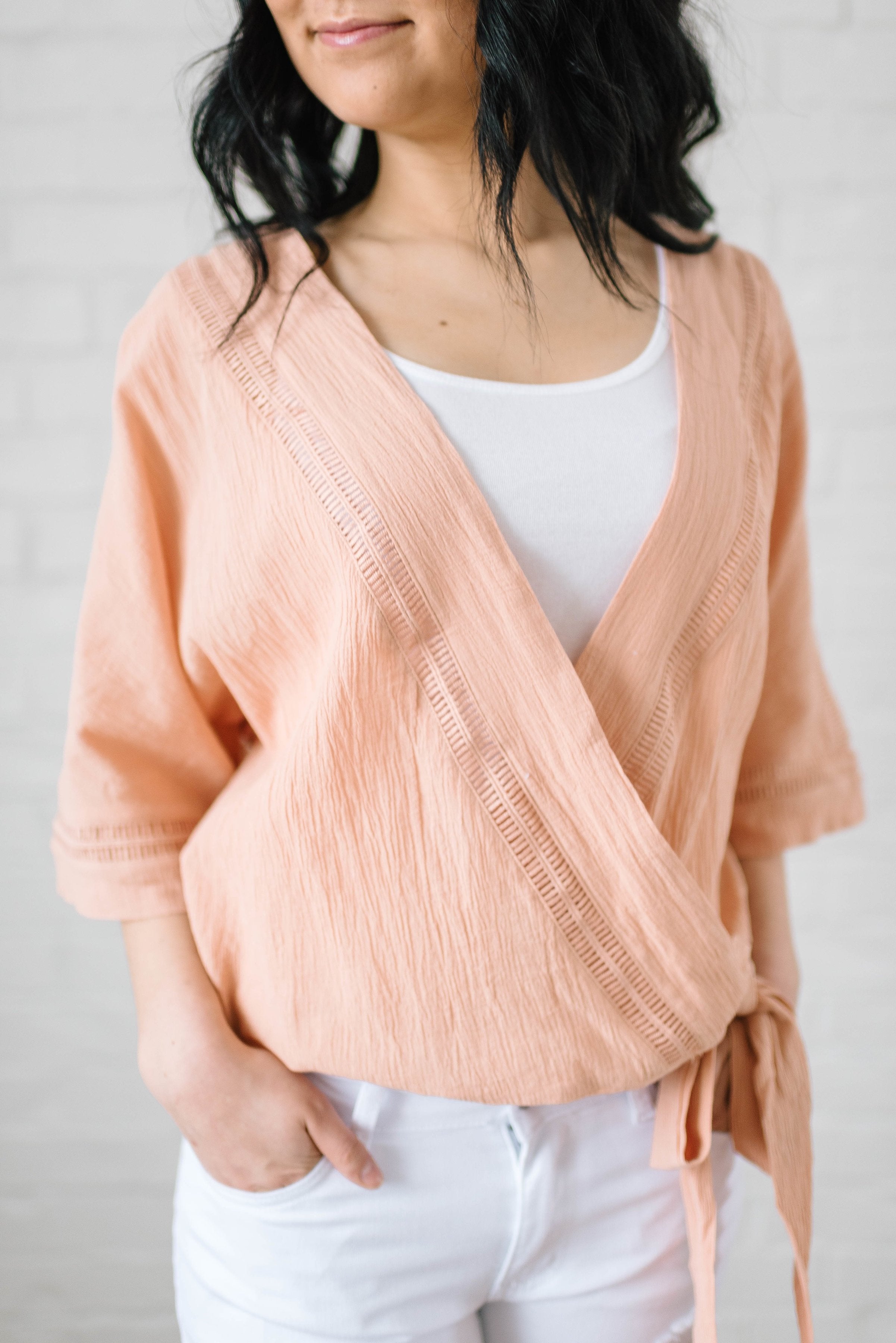 Corinne Wrap Top