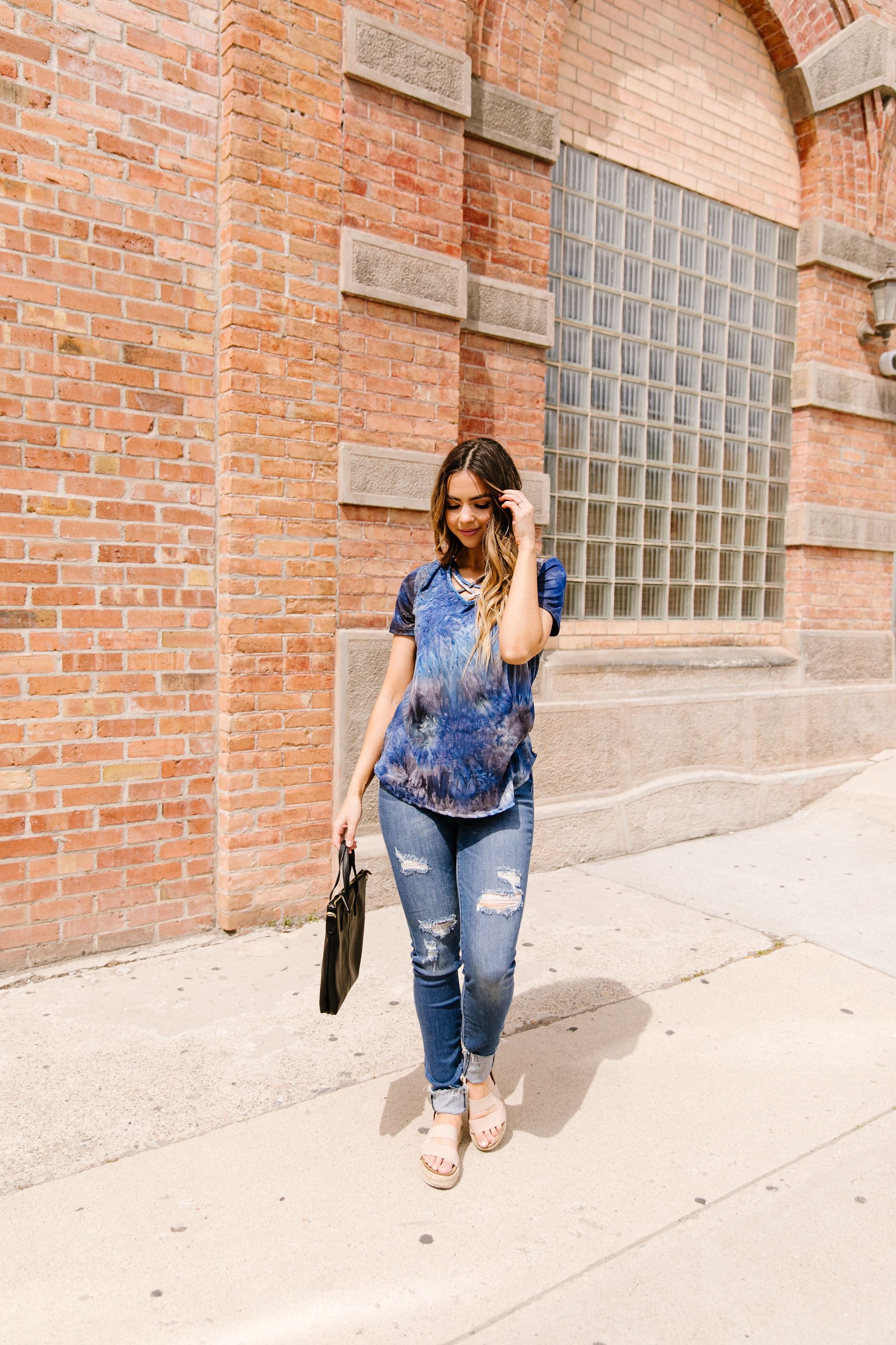 Cross My Heart, Hope To Tie Dye Top