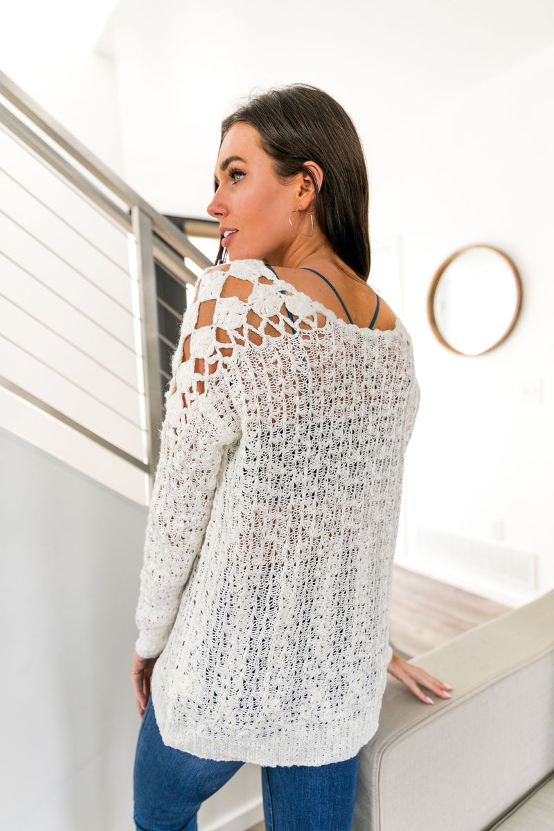 Cut Above Diamond Crochet Sweater