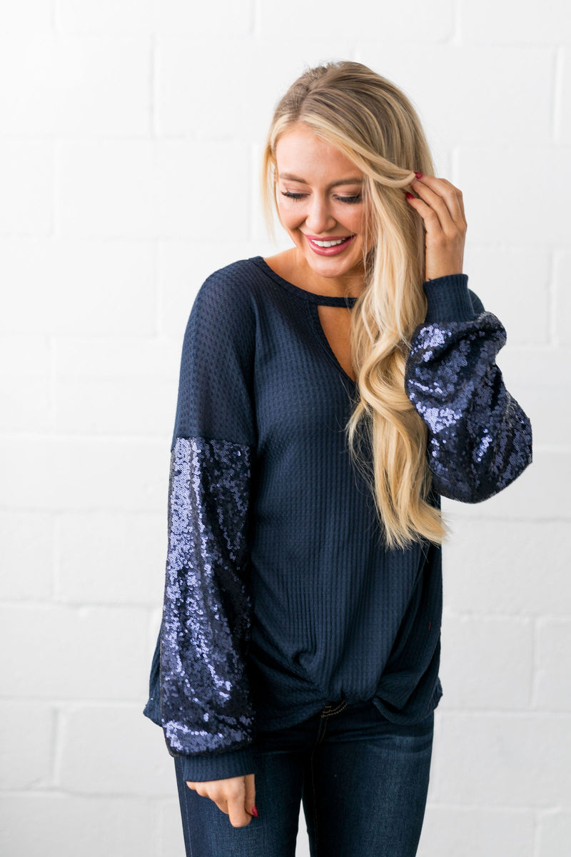 Dance The Night Away Sequined Top - ALL SALES FINAL