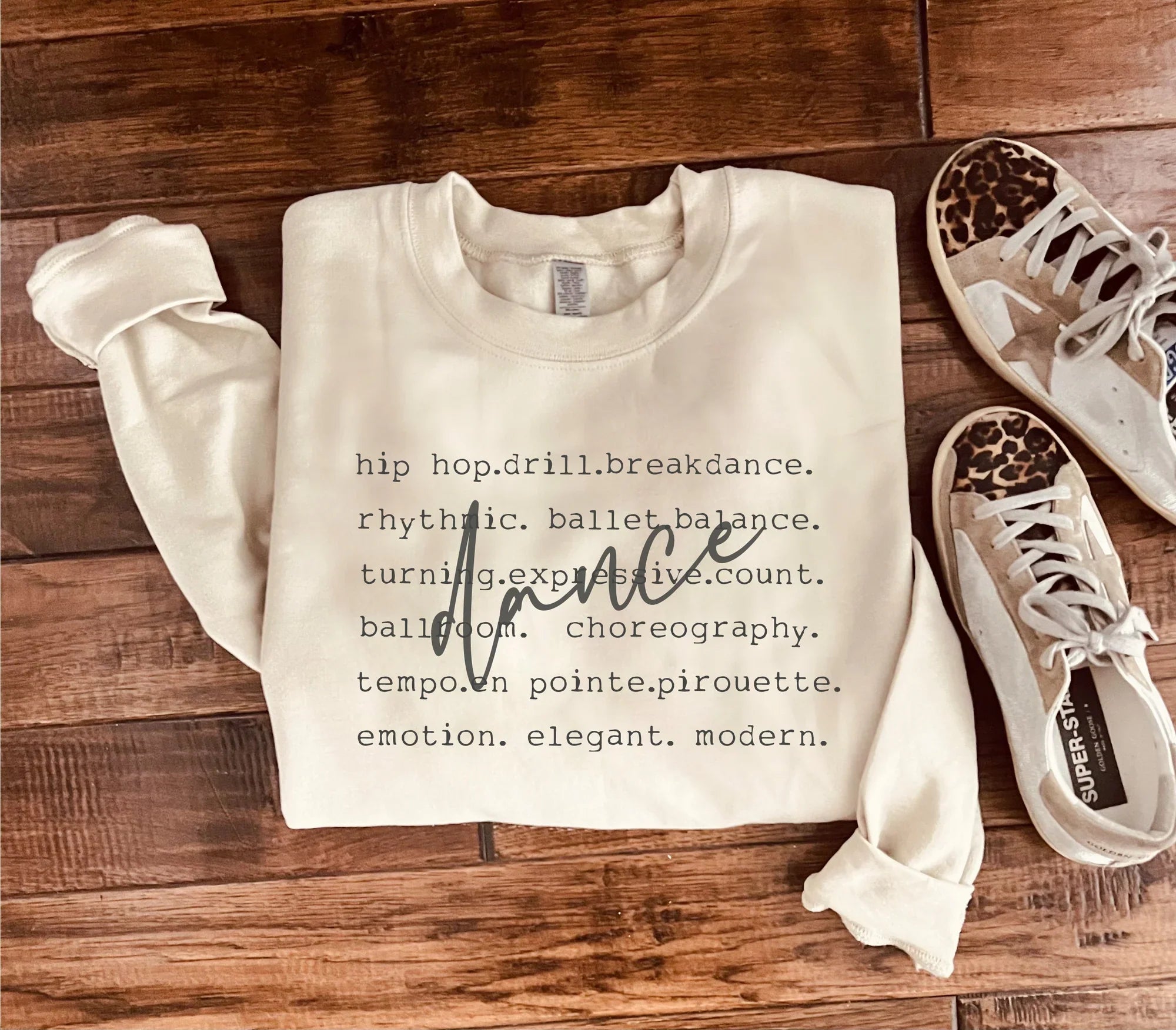 PREORDER: Dance Words Sweatshirt in Two Colors