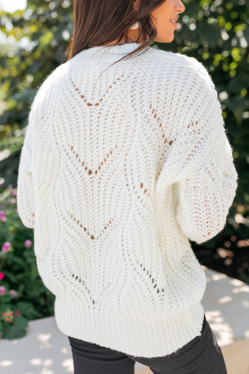 Daydream Delight Sweater In Ivory - ALL SALES FINAL