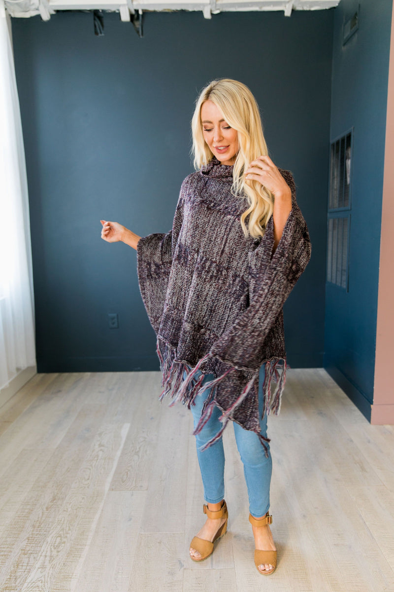 Dixie Chick Fringed Poncho - ALL SALES FINAL - ALL SALES FINAL