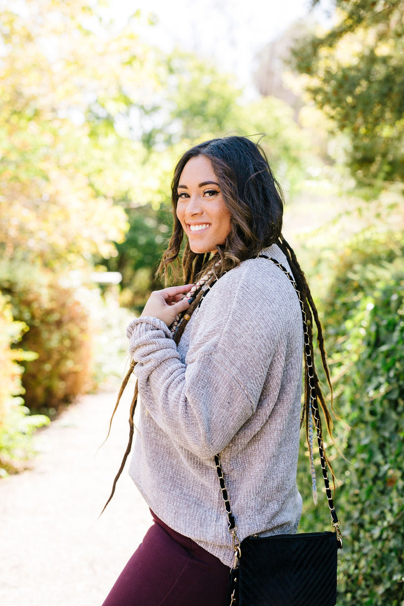 Don't Be Shy Chenille Sweater