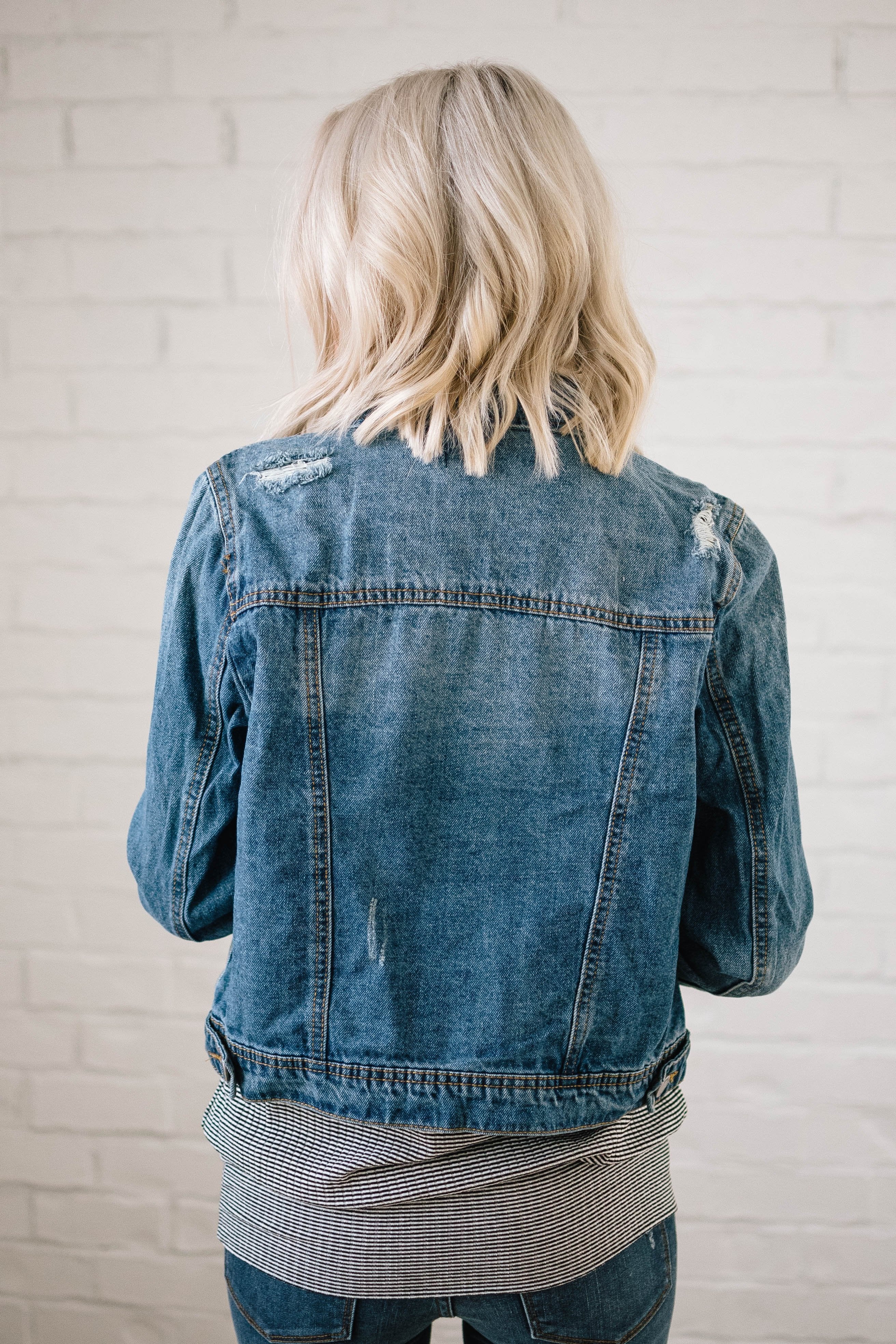 Downtown Denim Crop Jacket