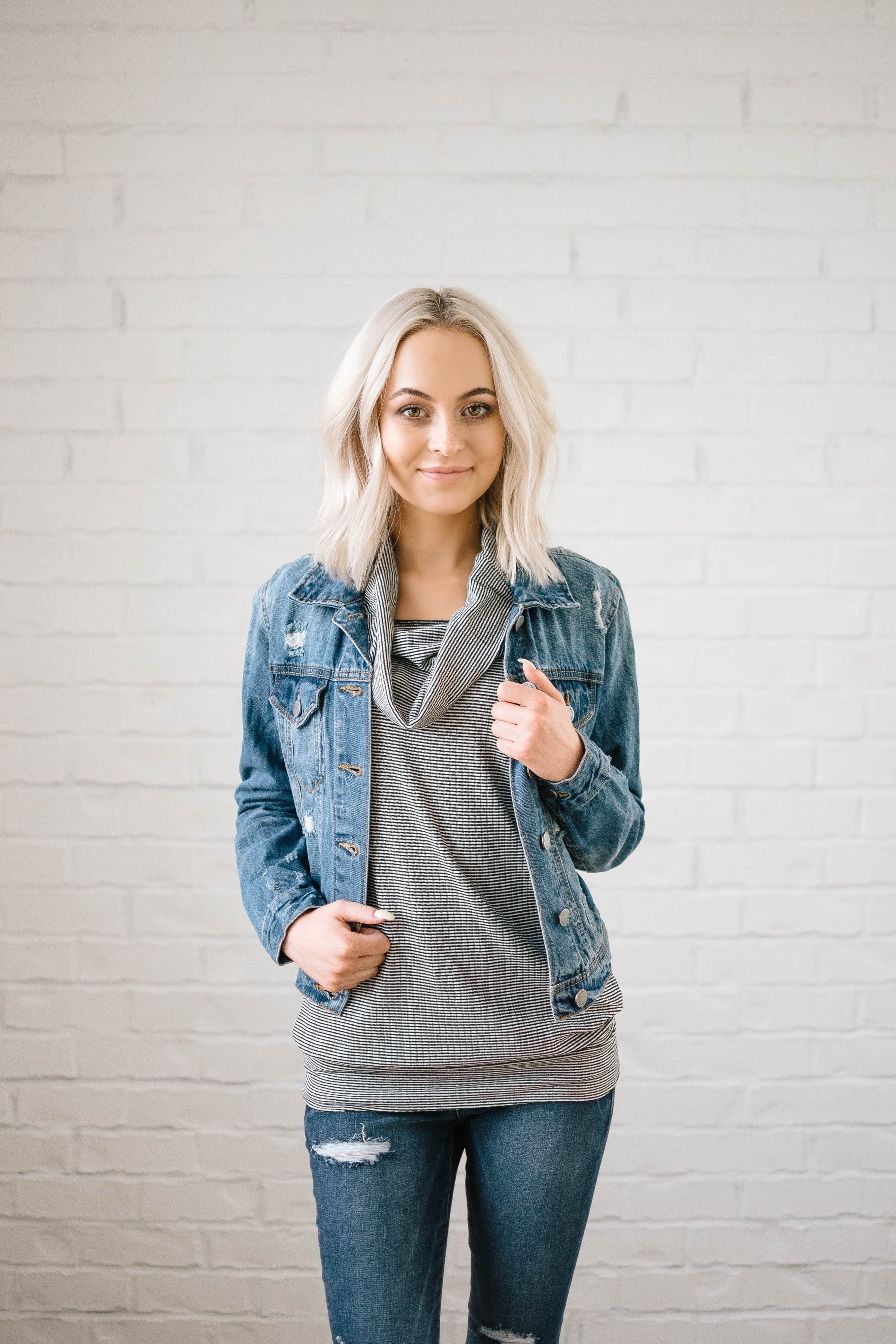Downtown Denim Crop Jacket