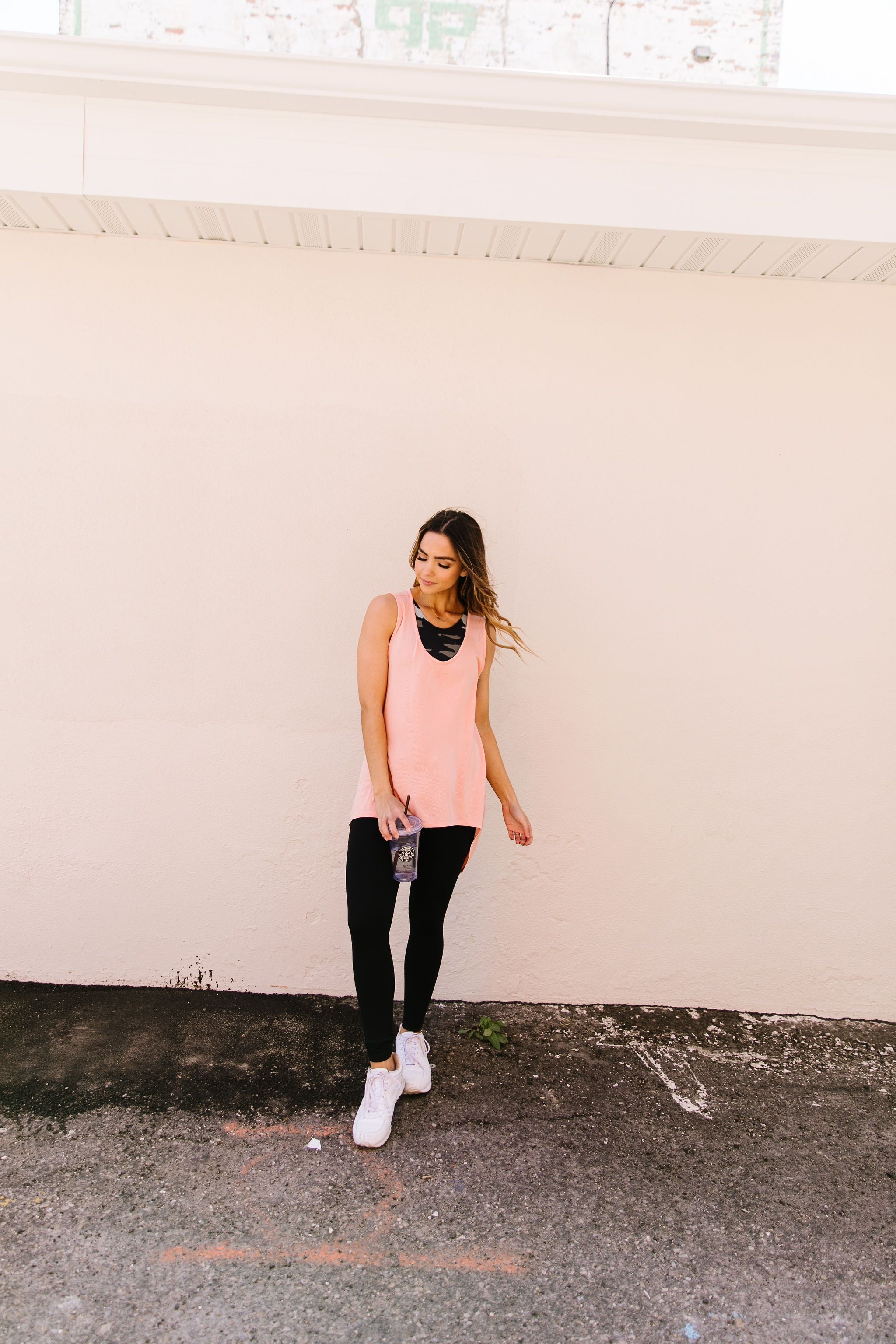 Draped-Back Longline Top