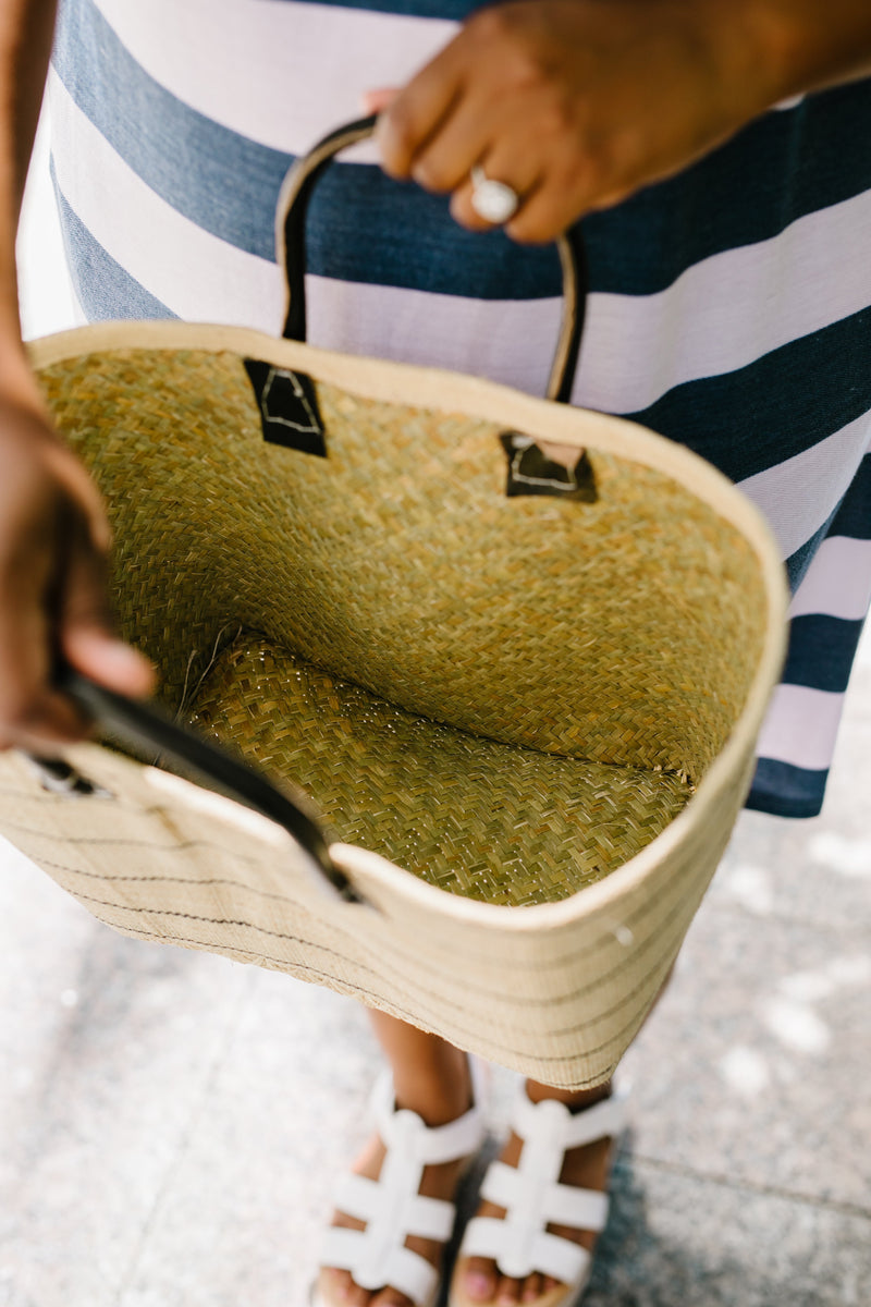 Dream Vacation Straw Beach Tote
