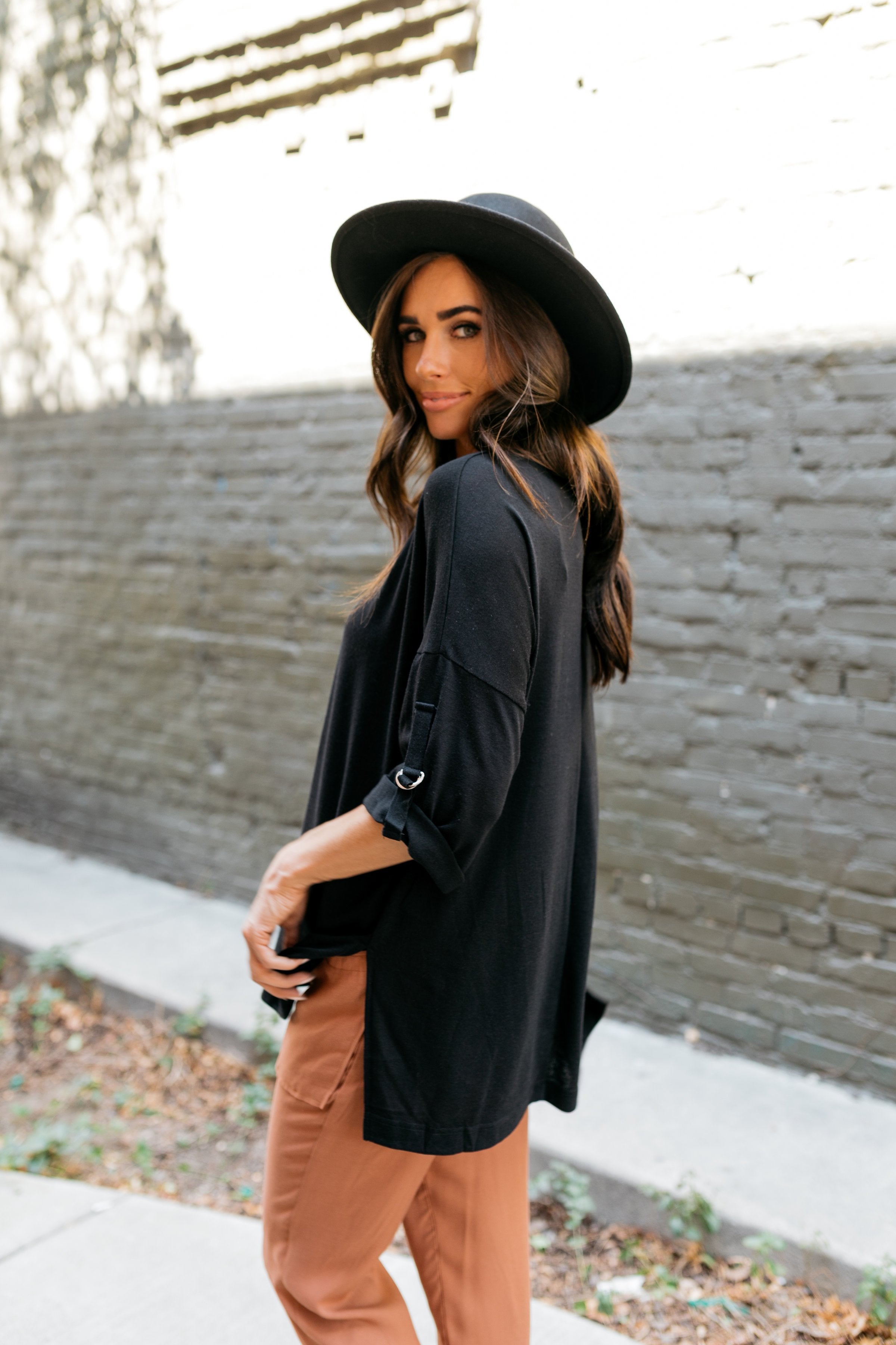 Easy Come Easy Go High-Low Top In Black - ALL SALES FINAL