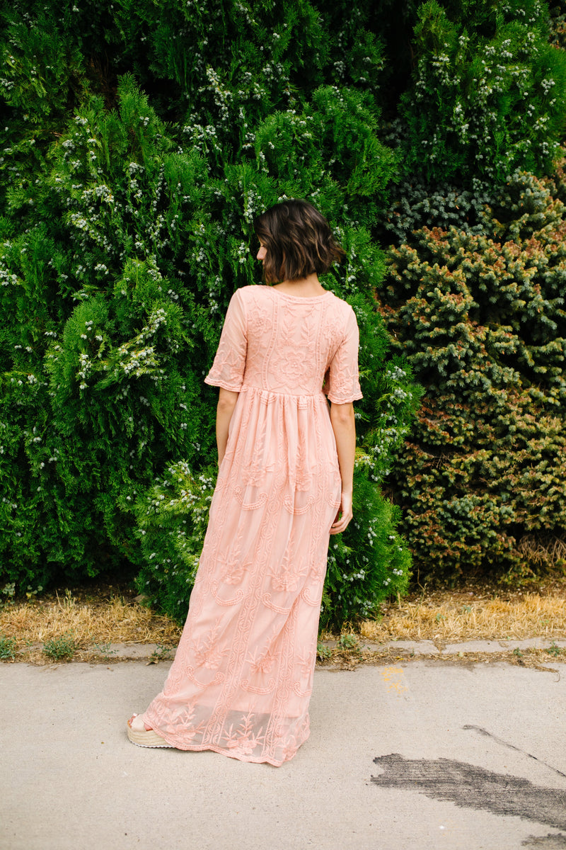 Elven Enchantment Lace Maxi Dress