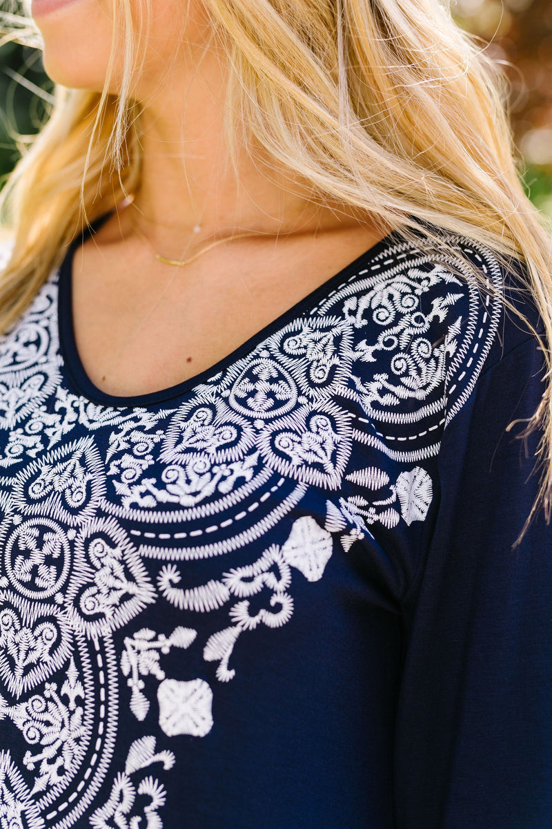 Embroidered Illusions Tunic