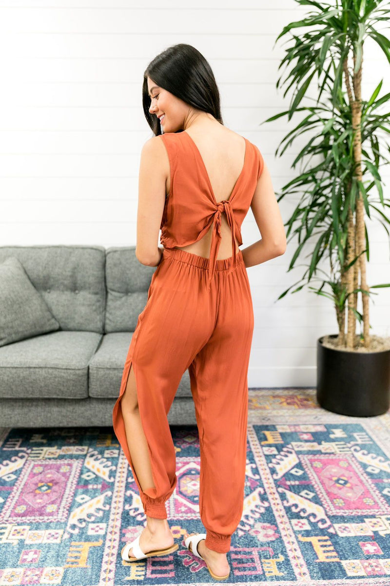 Exotic Bali Jumpsuit In Cayenne