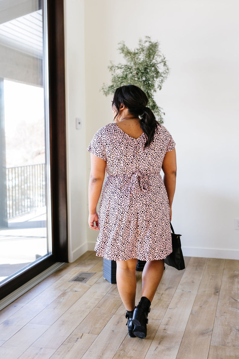 First Crush Blush Spotted Dress