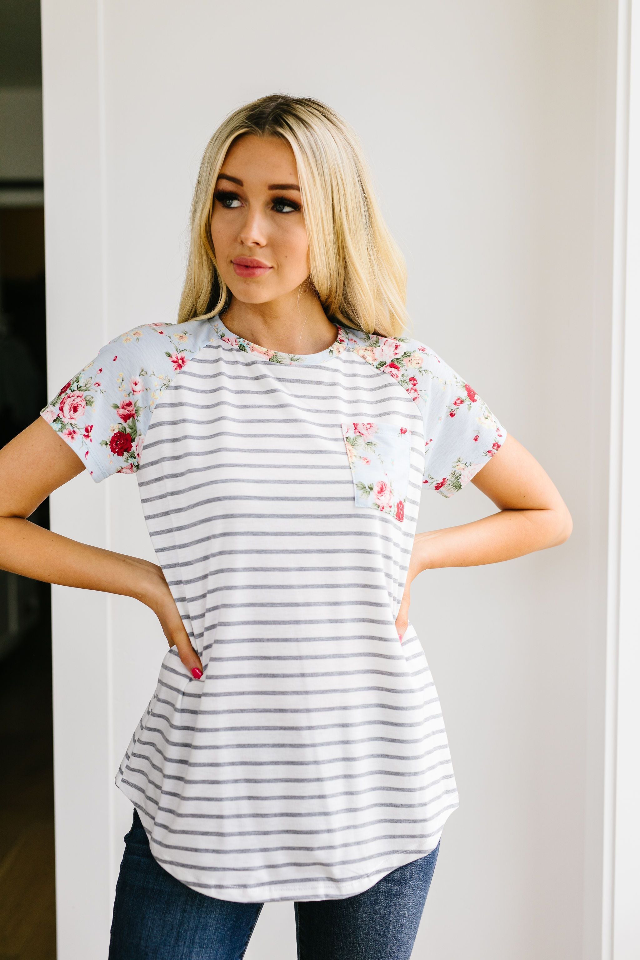 Flowers & Fun Raglan Top
