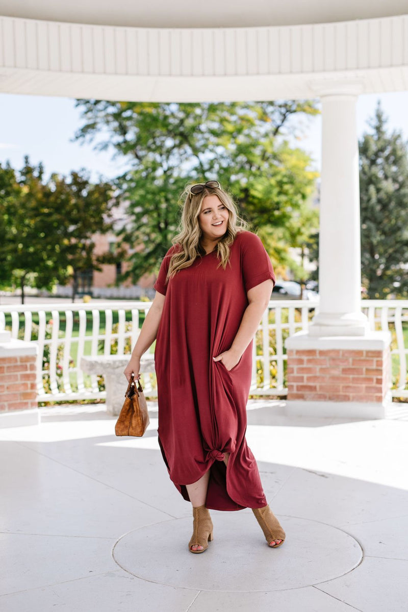 Free And Easy Maxi Dress In Rust