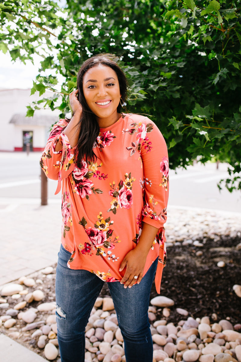 Ginger Fall Floral Blouse