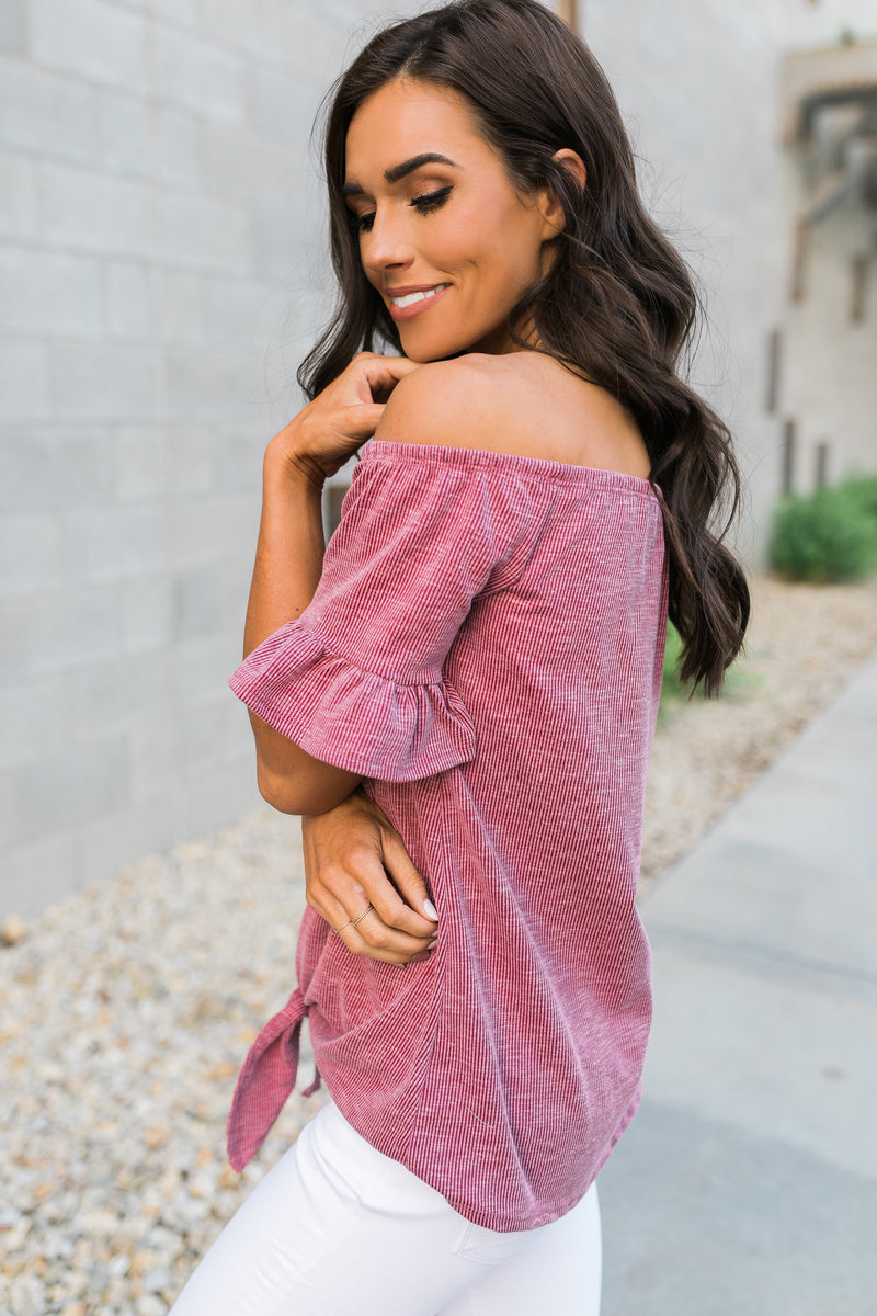 Girl's Night Top In Mauve
