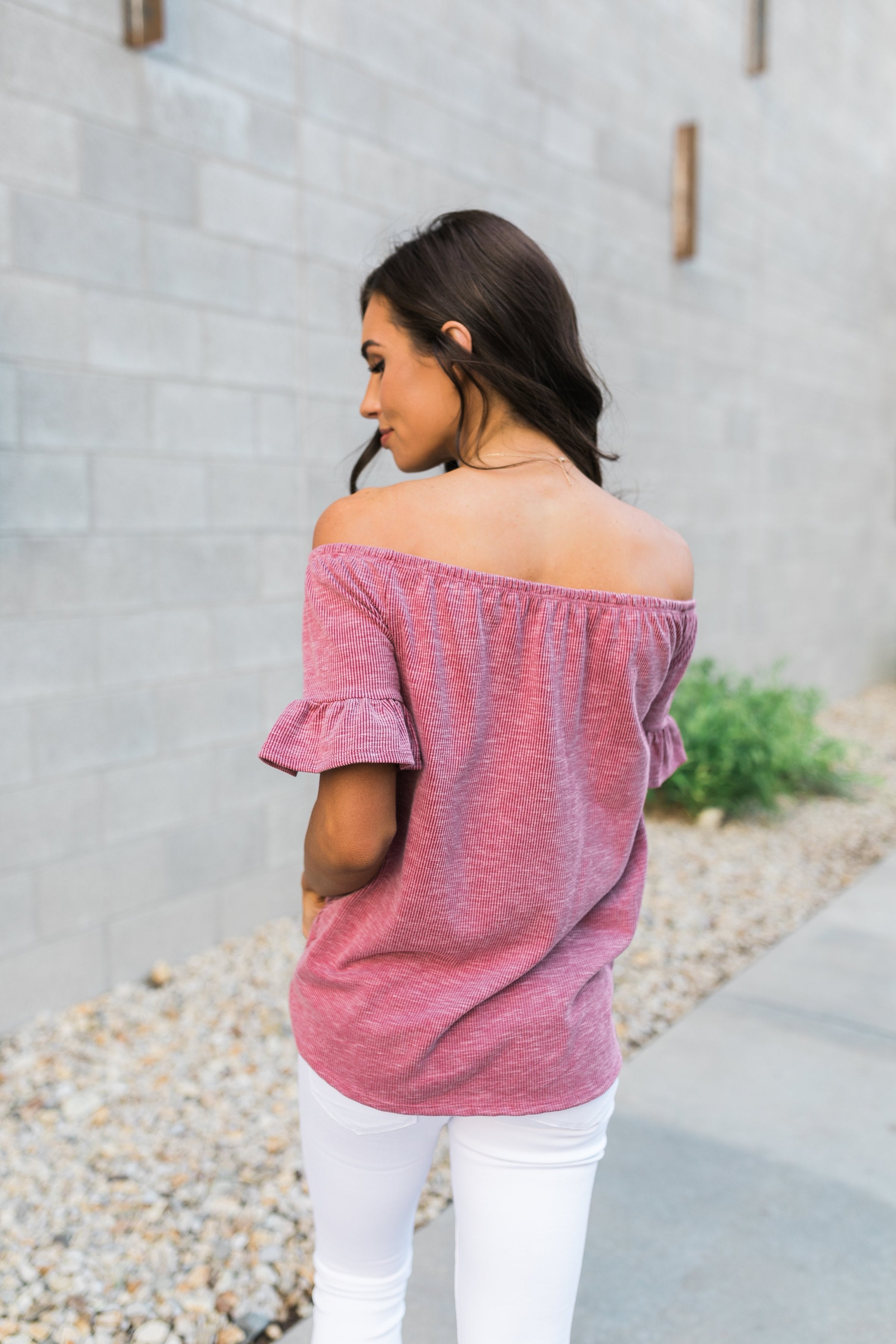 Girl's Night Top In Mauve