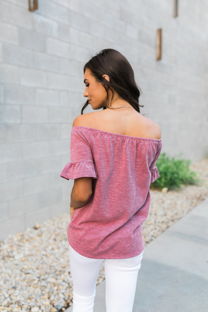 Girl's Night Top In Mauve