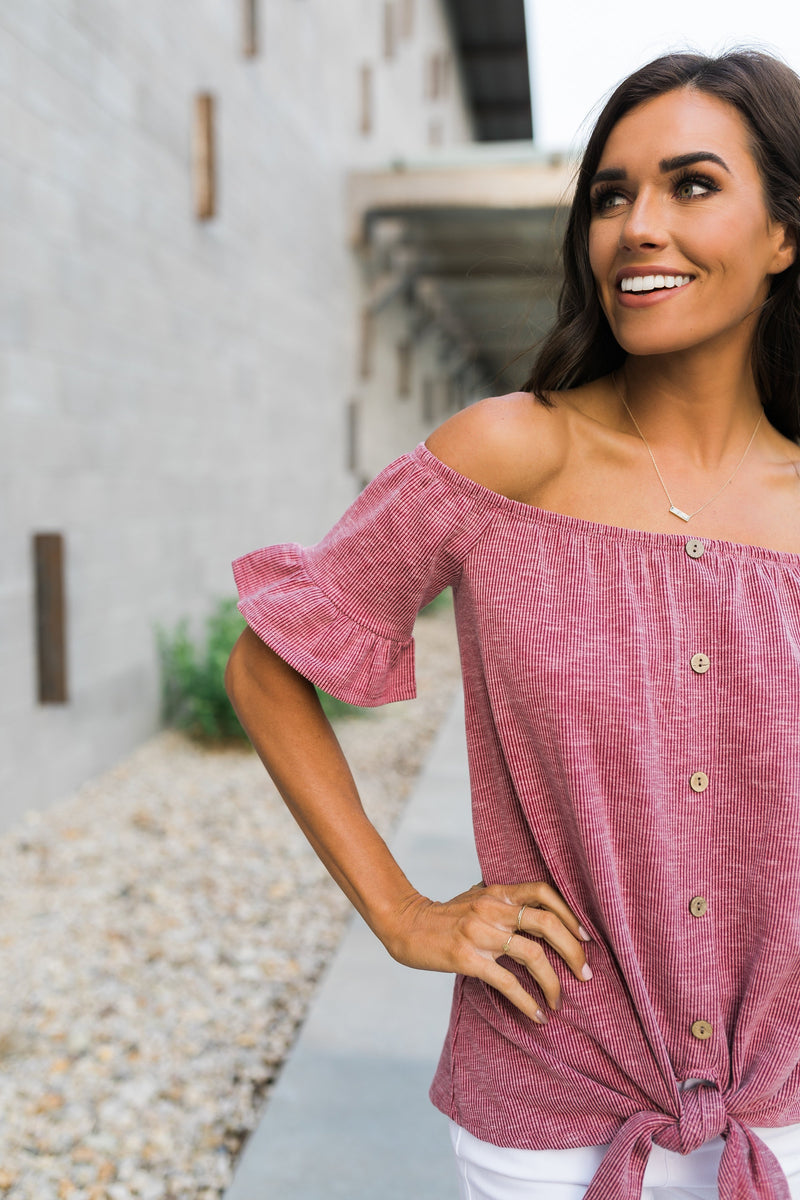 Girl's Night Top In Mauve