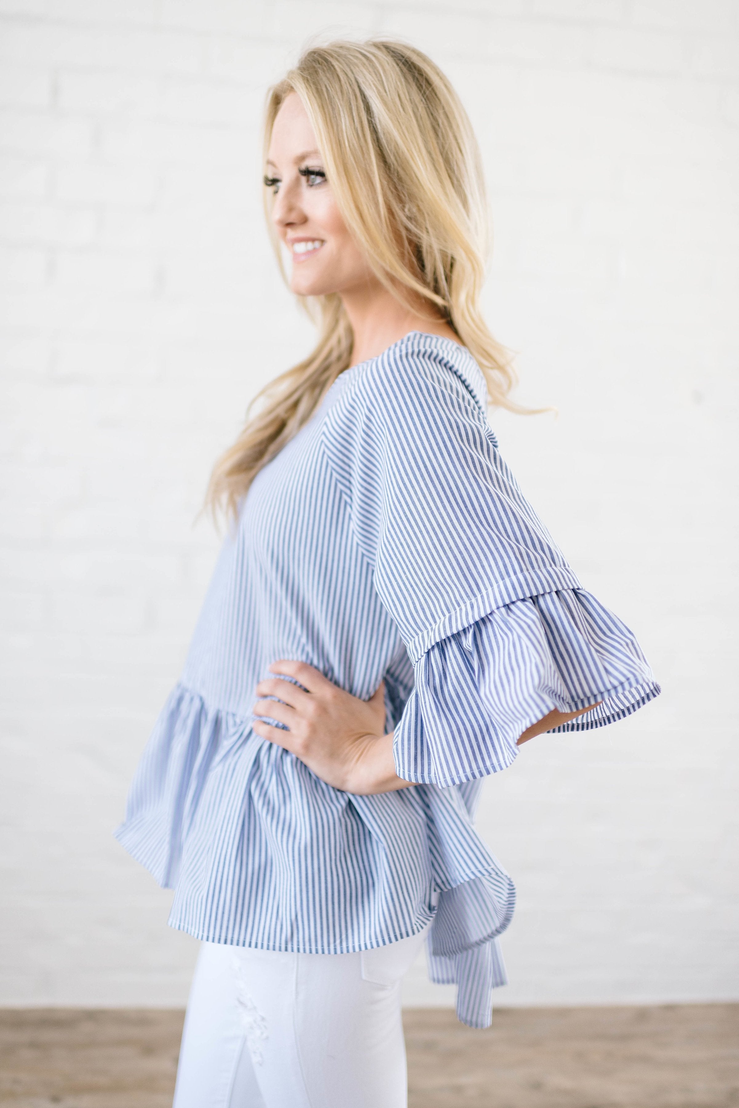 Give Me Stripes Peplum