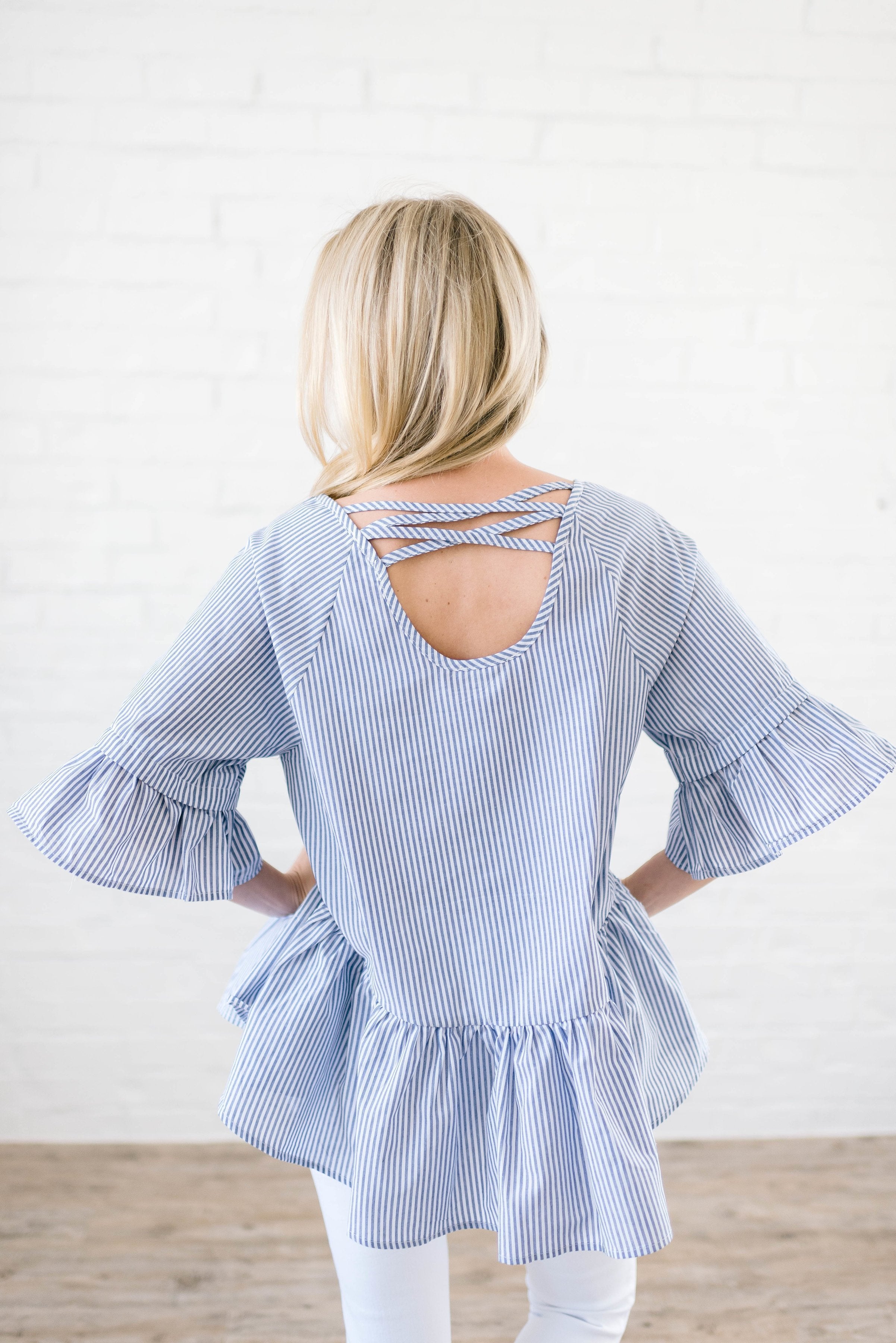 Give Me Stripes Peplum