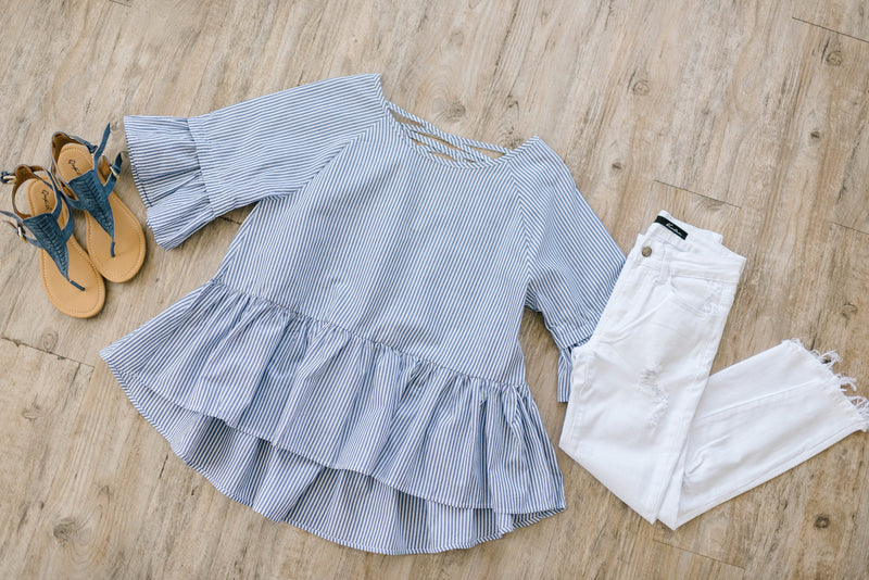 Give Me Stripes Peplum