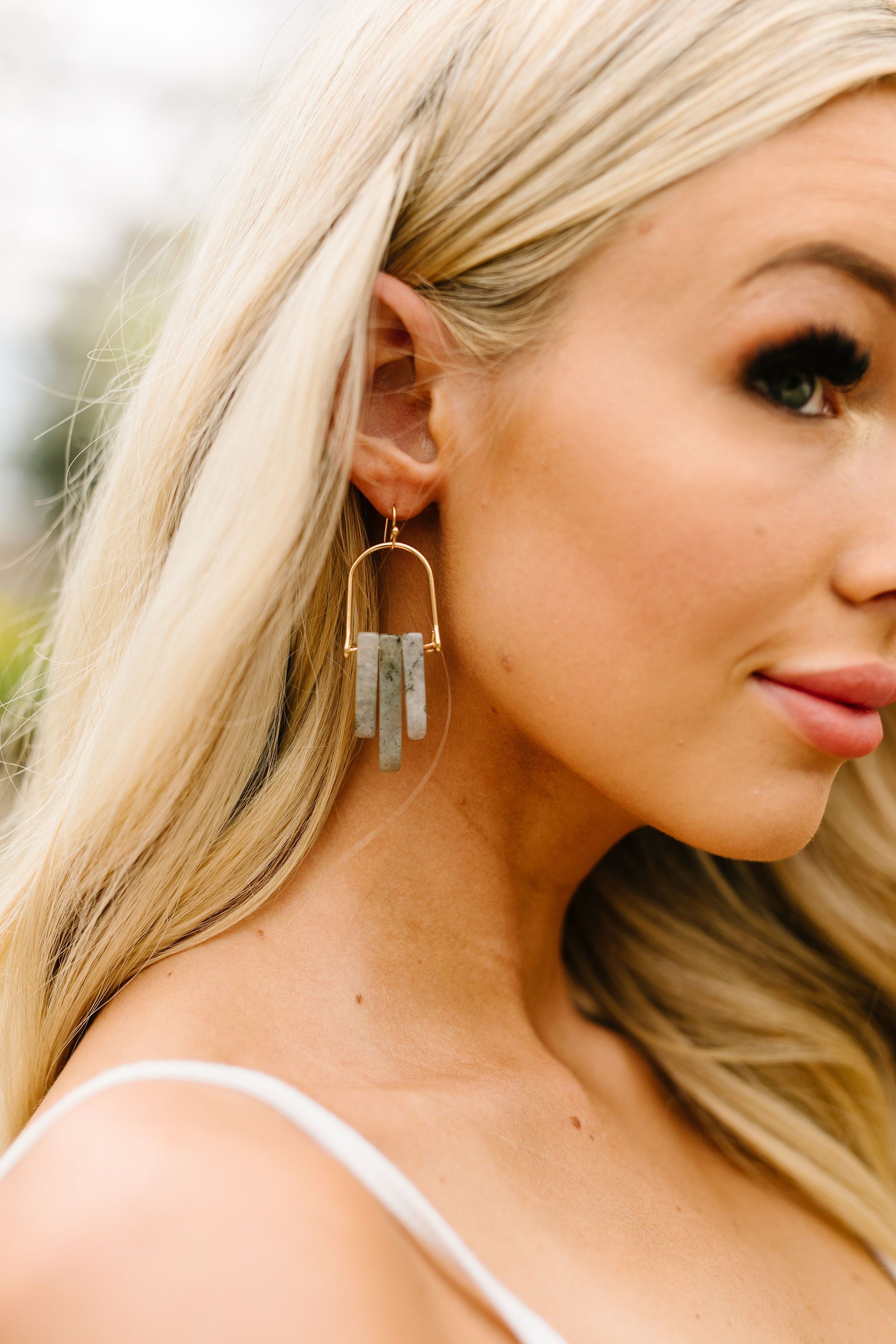 Good Things Earrings In Gray