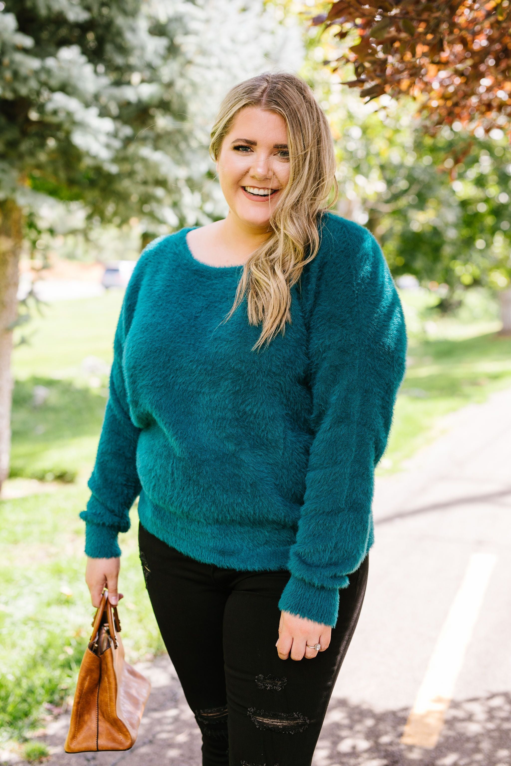 Got It Made Angora Sweater In Jade
