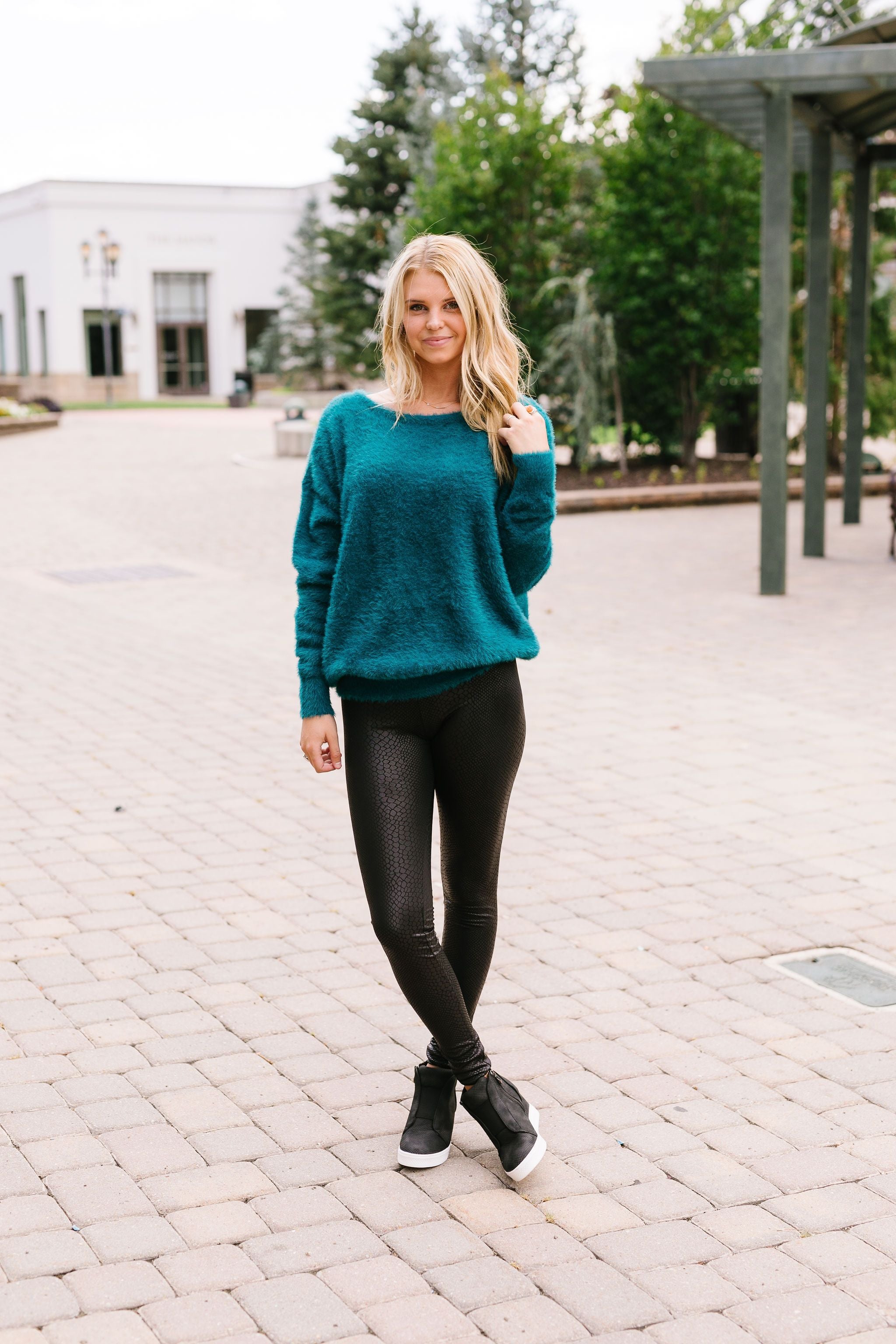Got It Made Angora Sweater In Jade