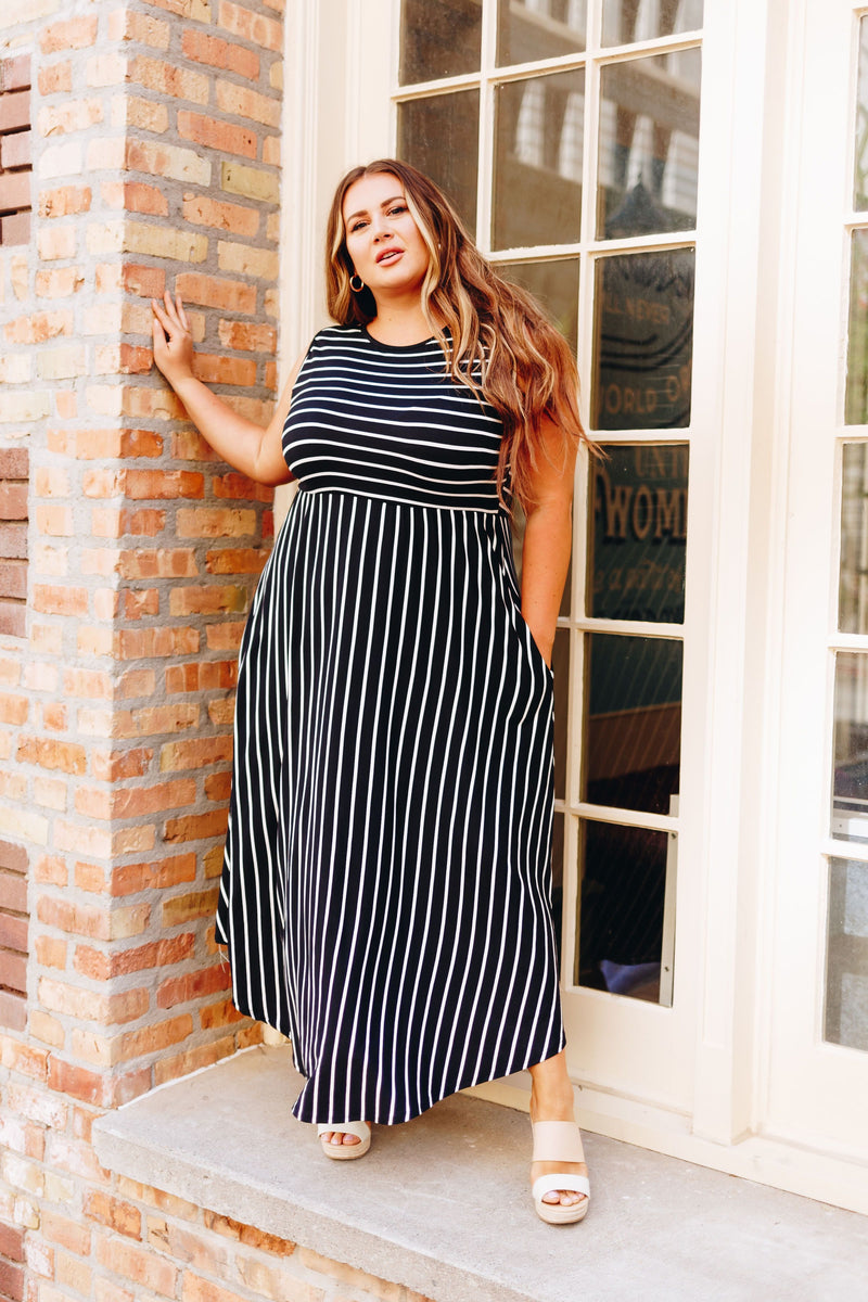 Have It Both Ways Striped Dress