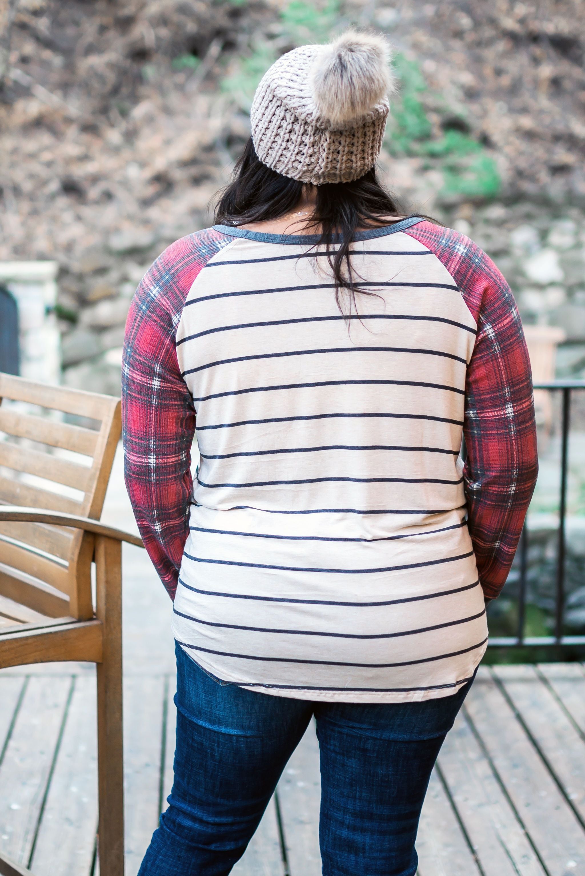 Home For The Holidays Raglan Top