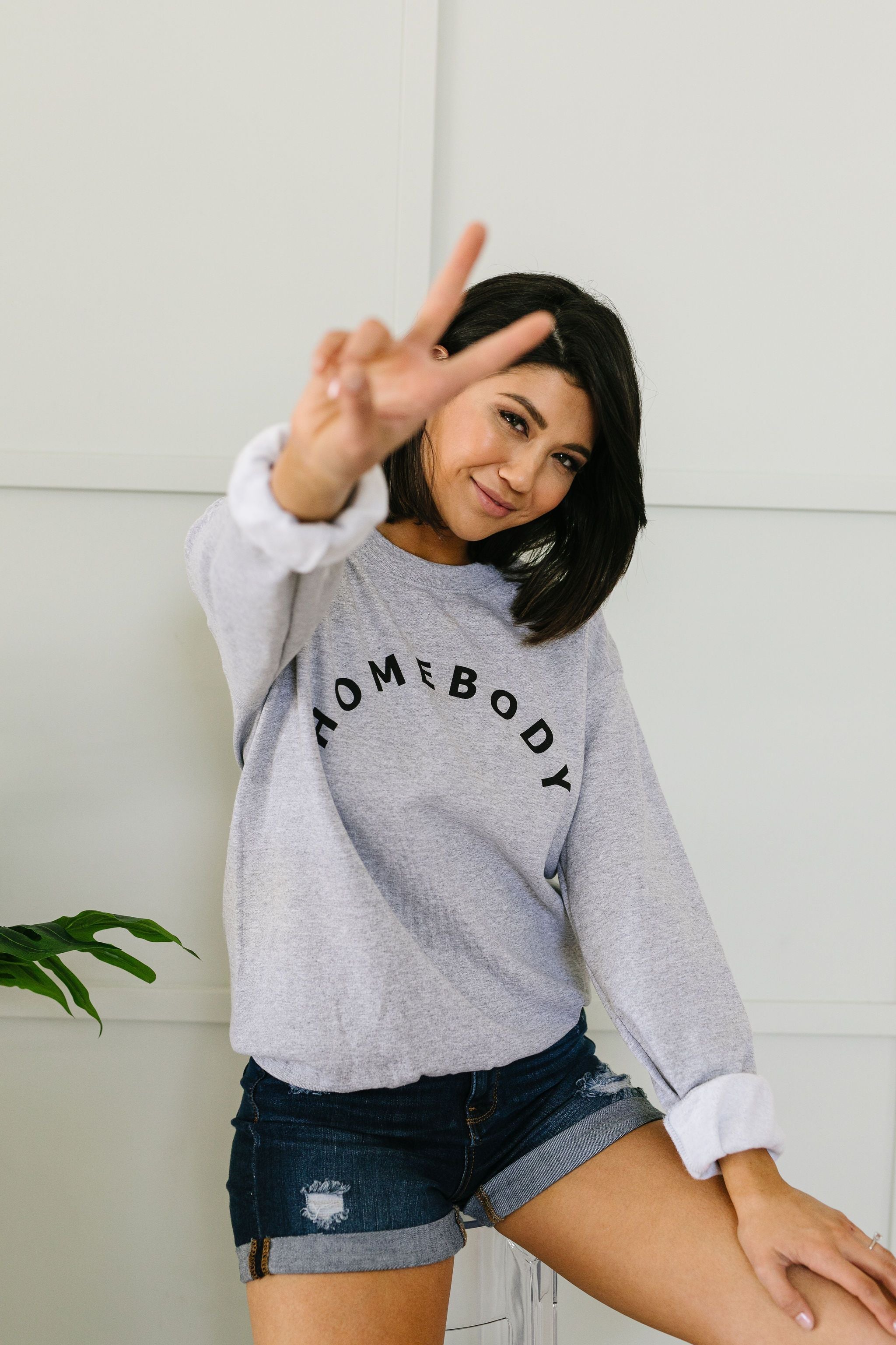 Homebody Heather Gray Sweatshirt