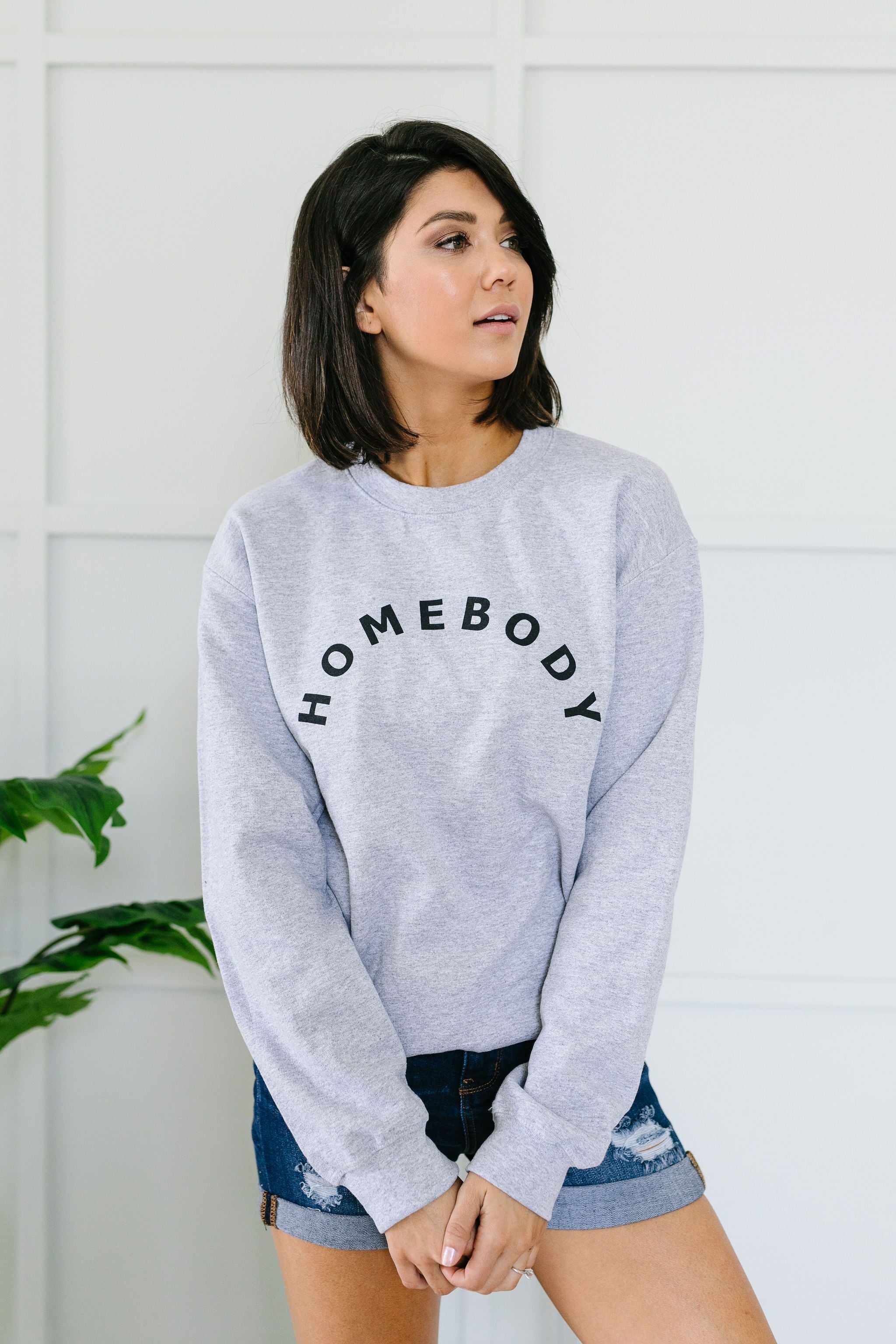 Homebody Heather Gray Sweatshirt