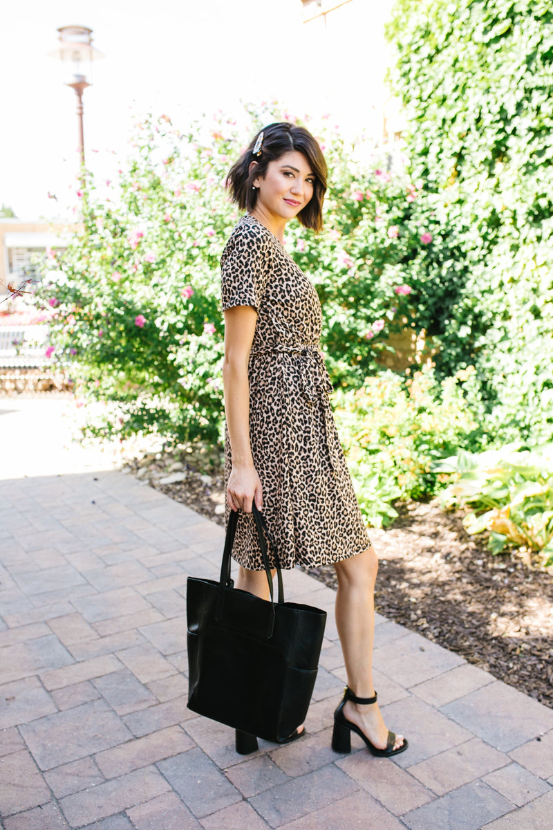 Hot Spot Leopard Print Dress