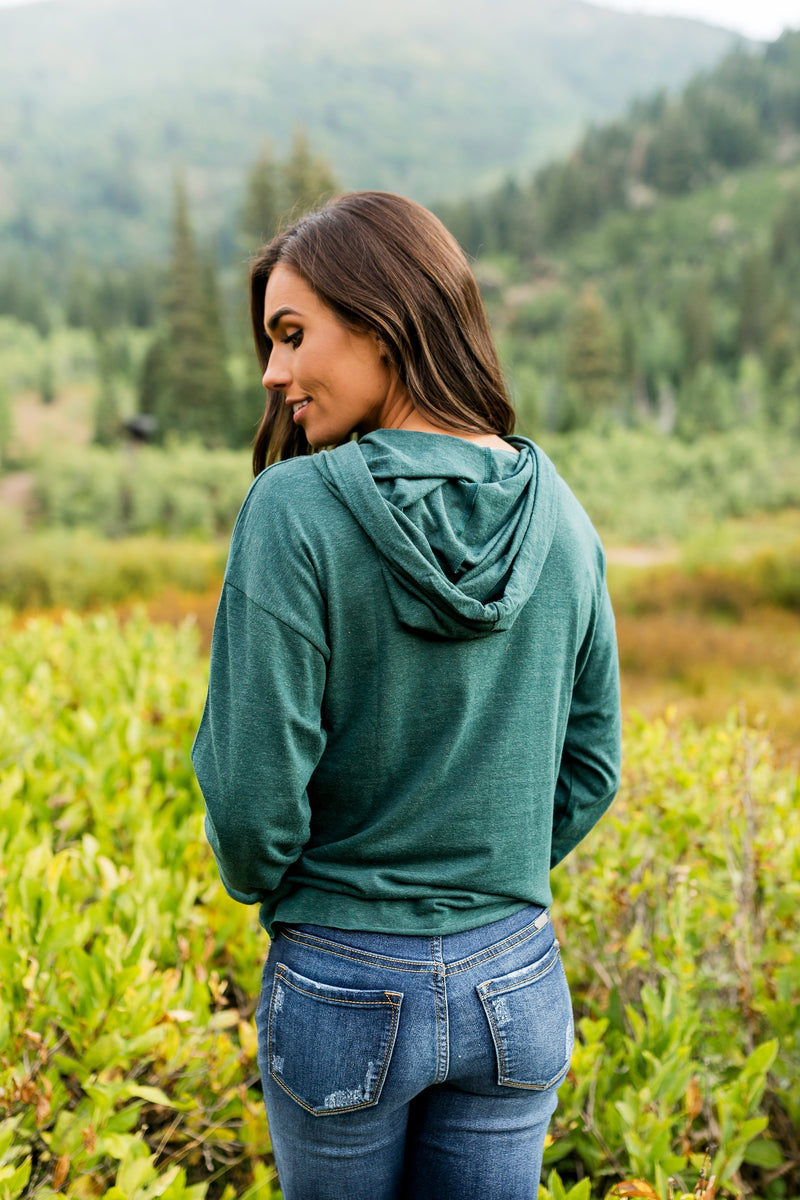 Huntress Hoodie in Forest Green