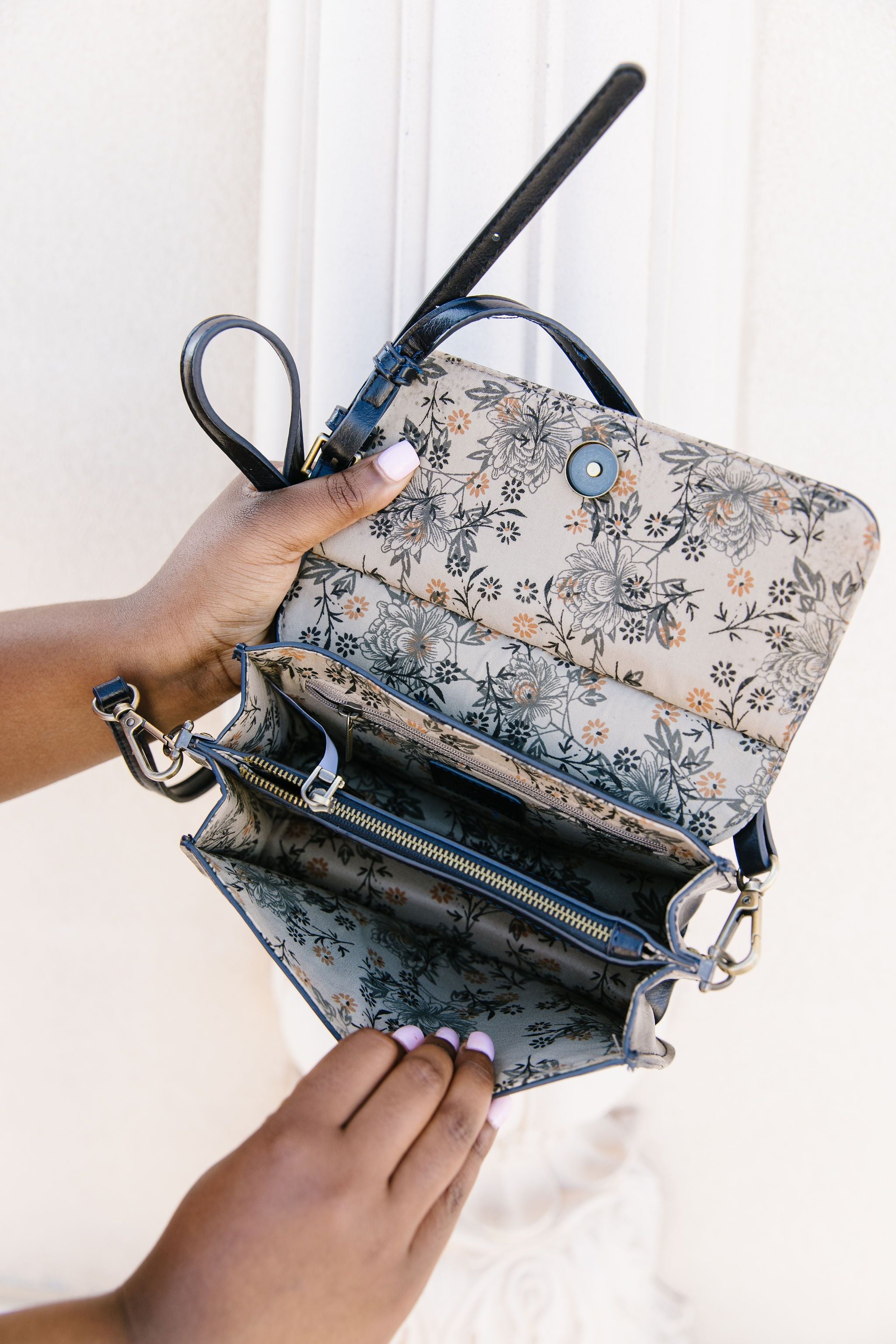 Inner Circle Clutch In Midnight Blue