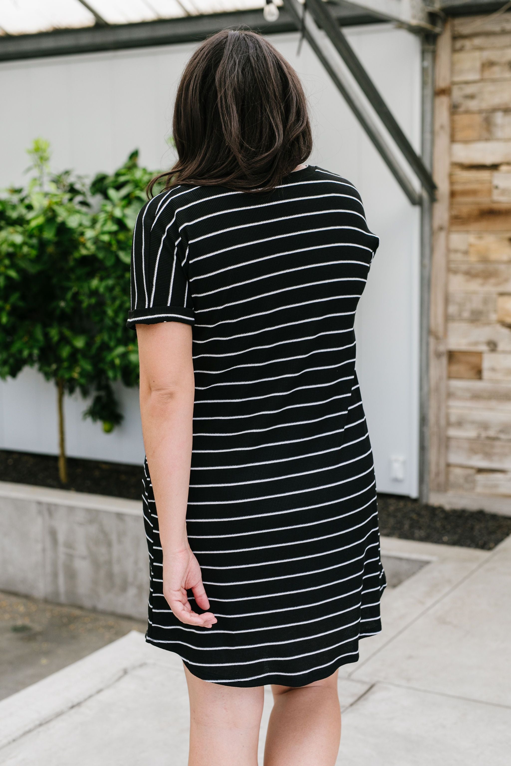 Just Skating By Striped T-Shirt Dress
