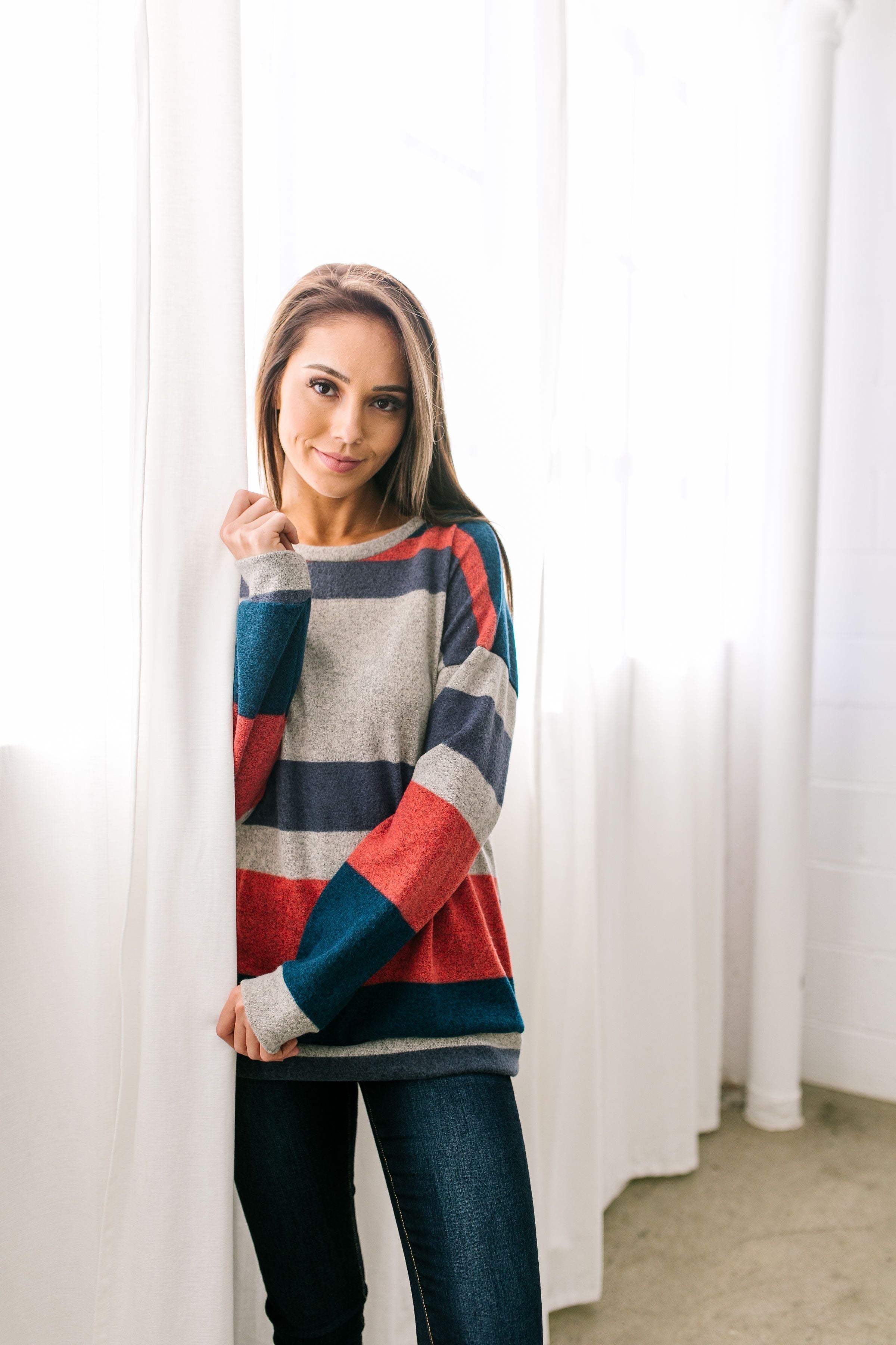Keeping It Real Multi-Color Striped Top - ALL SALES FINAL